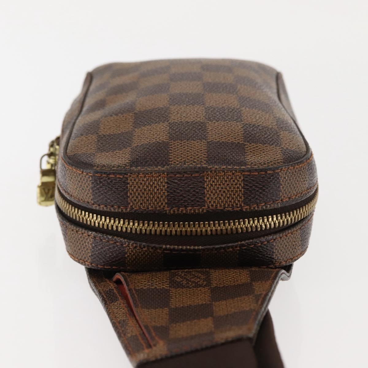 LOUIS VUITTON Damier Ebene Geronimos Shoulder Bag N51994 LV Auth 145000
