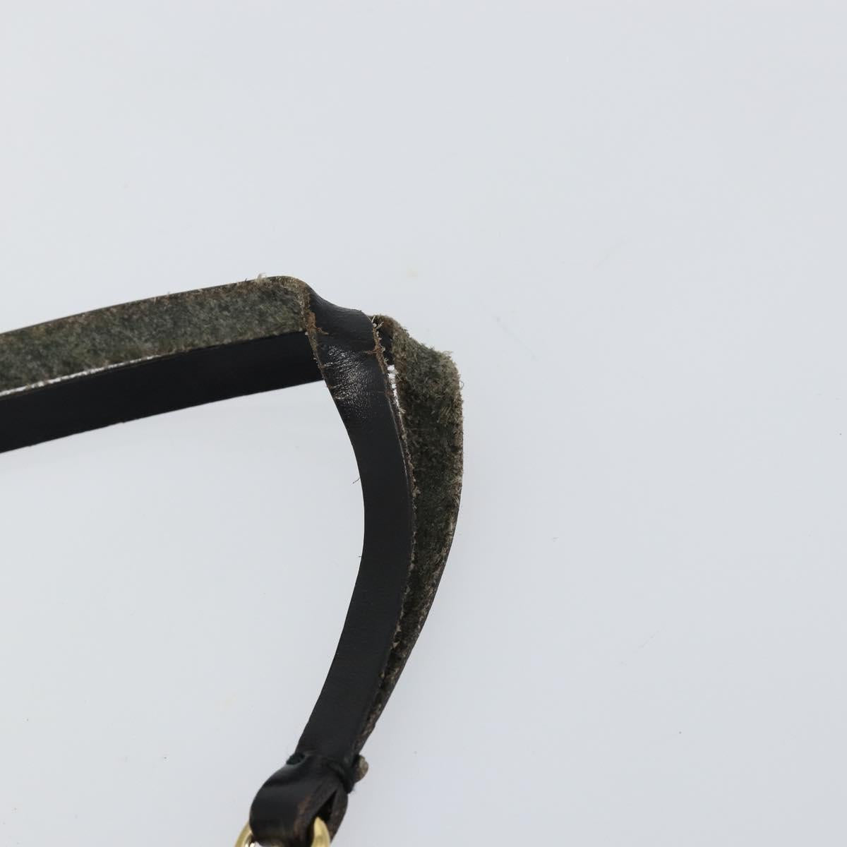 LOUIS VUITTON Epi Soufflot Pouch Black LV Auth 145034