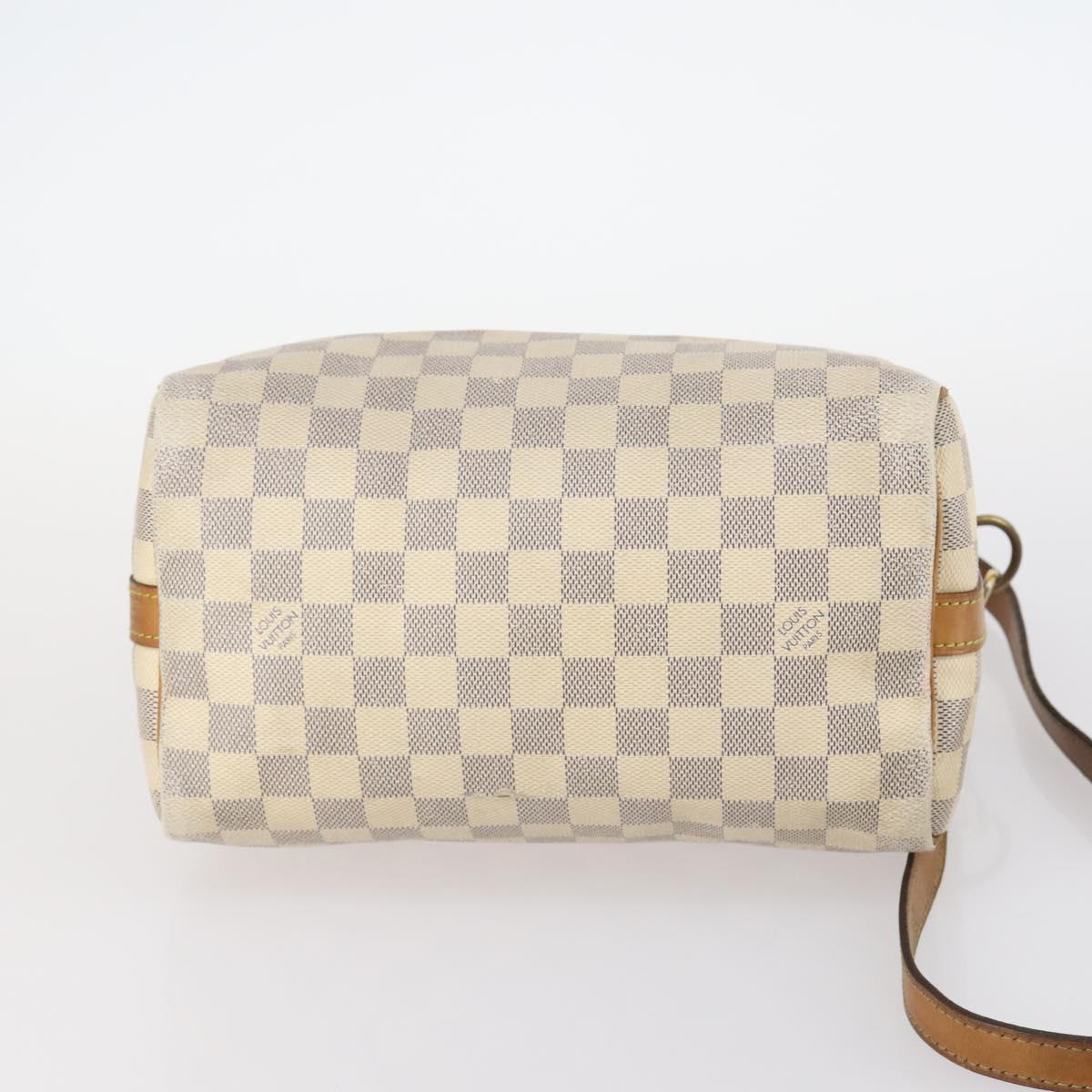 LOUIS VUITTON Damier Azur Speedy Bandouliere 25 Hand Bag N41000 LV Auth 145036