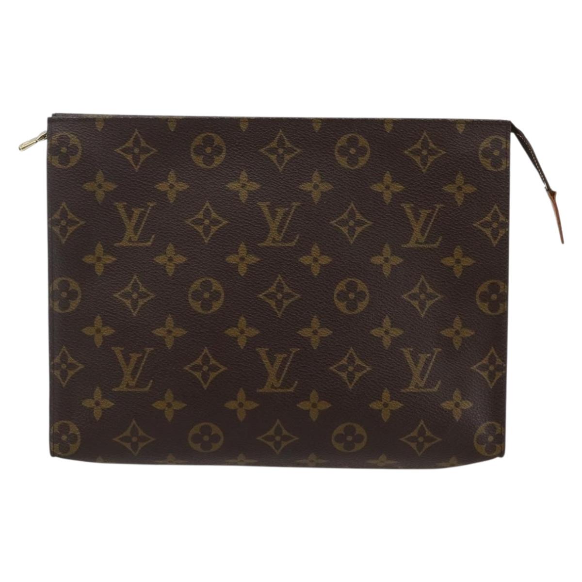 LOUIS VUITTON Monogram Poche Toilette 26 Pouch M47542 LV Auth 145045