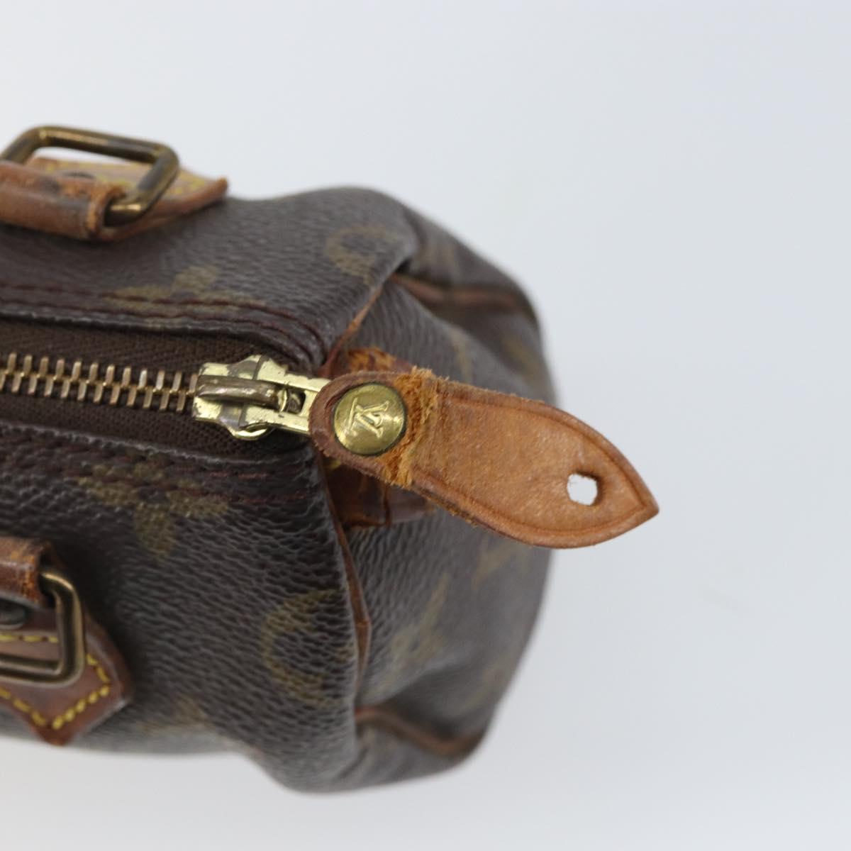 LOUIS VUITTON Monogram Mini Speedy Hand Bag M41534 LV Auth 145047