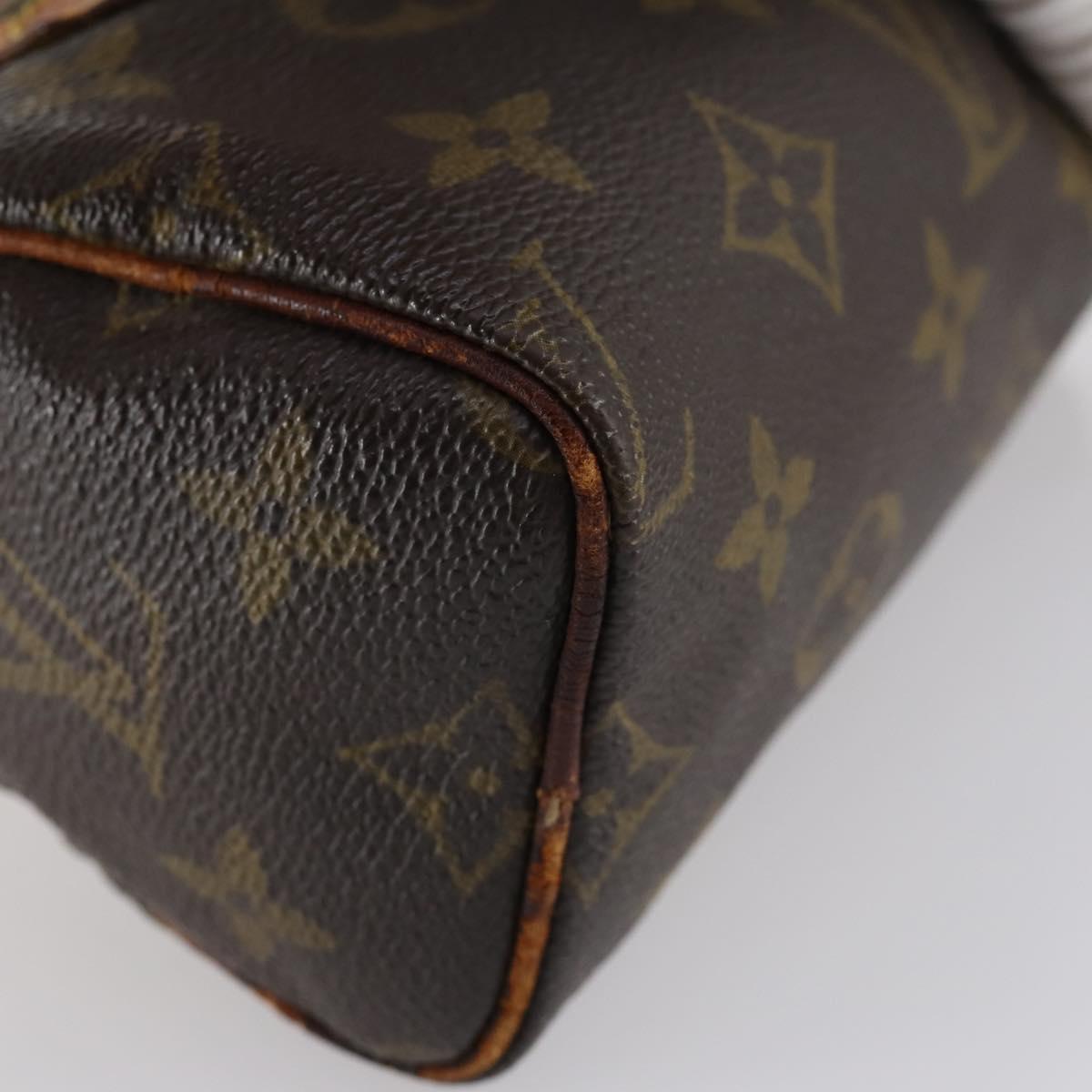 LOUIS VUITTON Monogram Mini Speedy Hand Bag M41534 LV Auth 145048