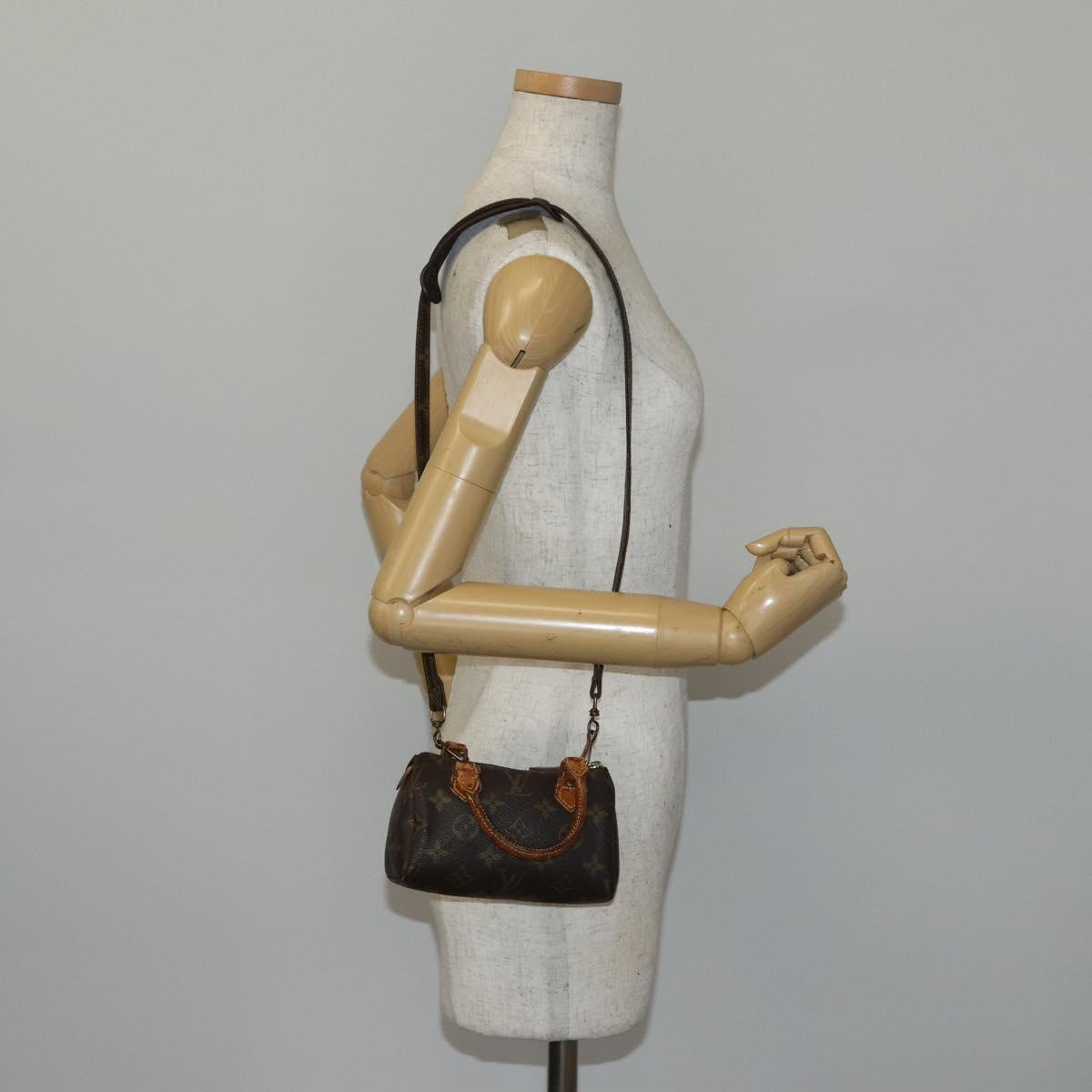 LOUIS VUITTON Monogram Mini Speedy Hand Bag M41534 LV Auth 145048