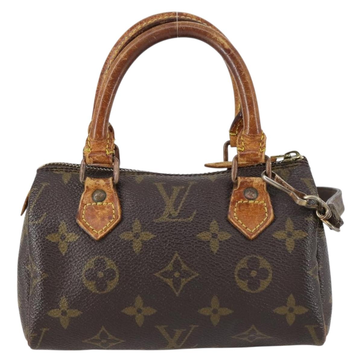 LOUIS VUITTON Monogram Mini Speedy Hand Bag M41534 LV Auth 145048