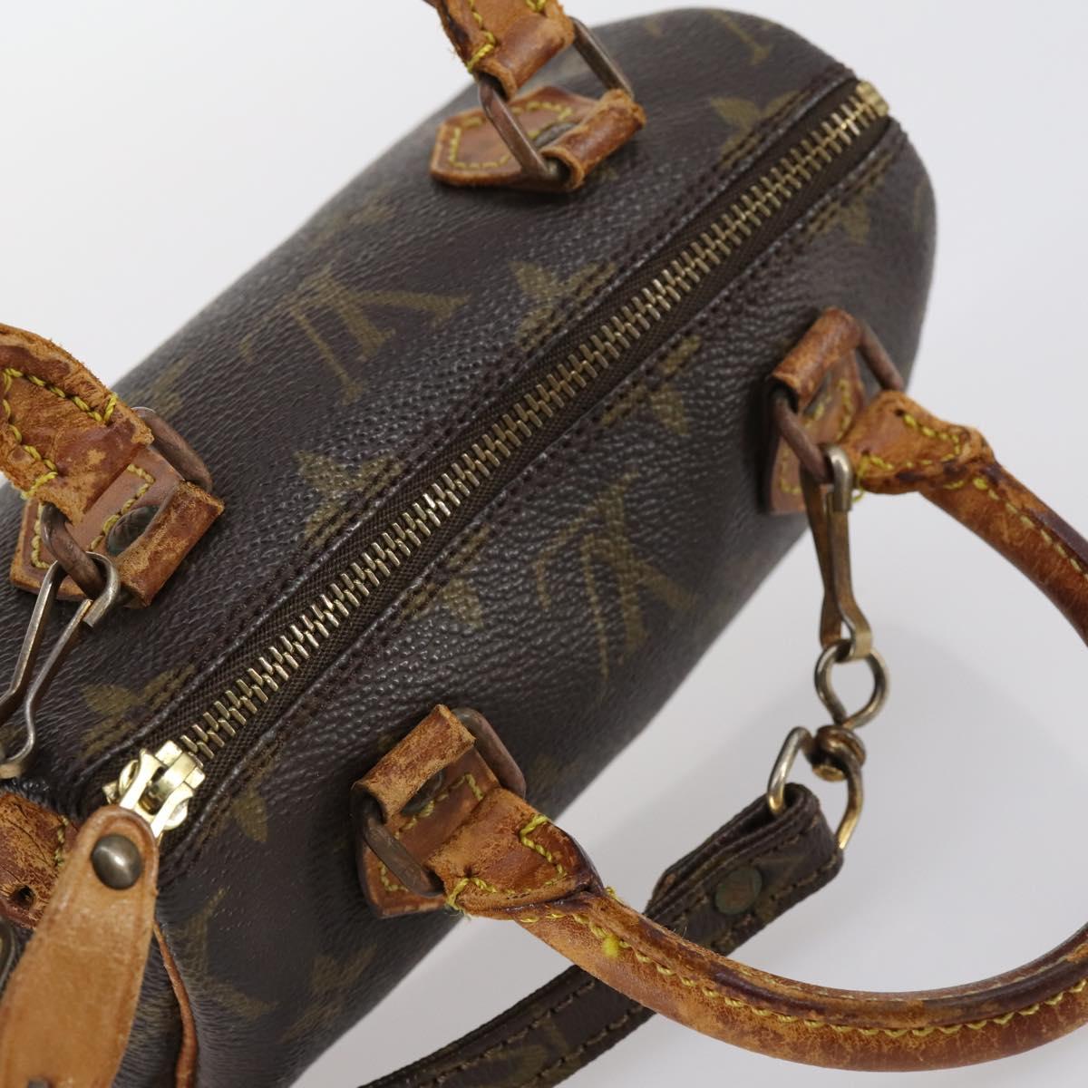 LOUIS VUITTON Monogram Mini Speedy Hand Bag M41534 LV Auth 145048