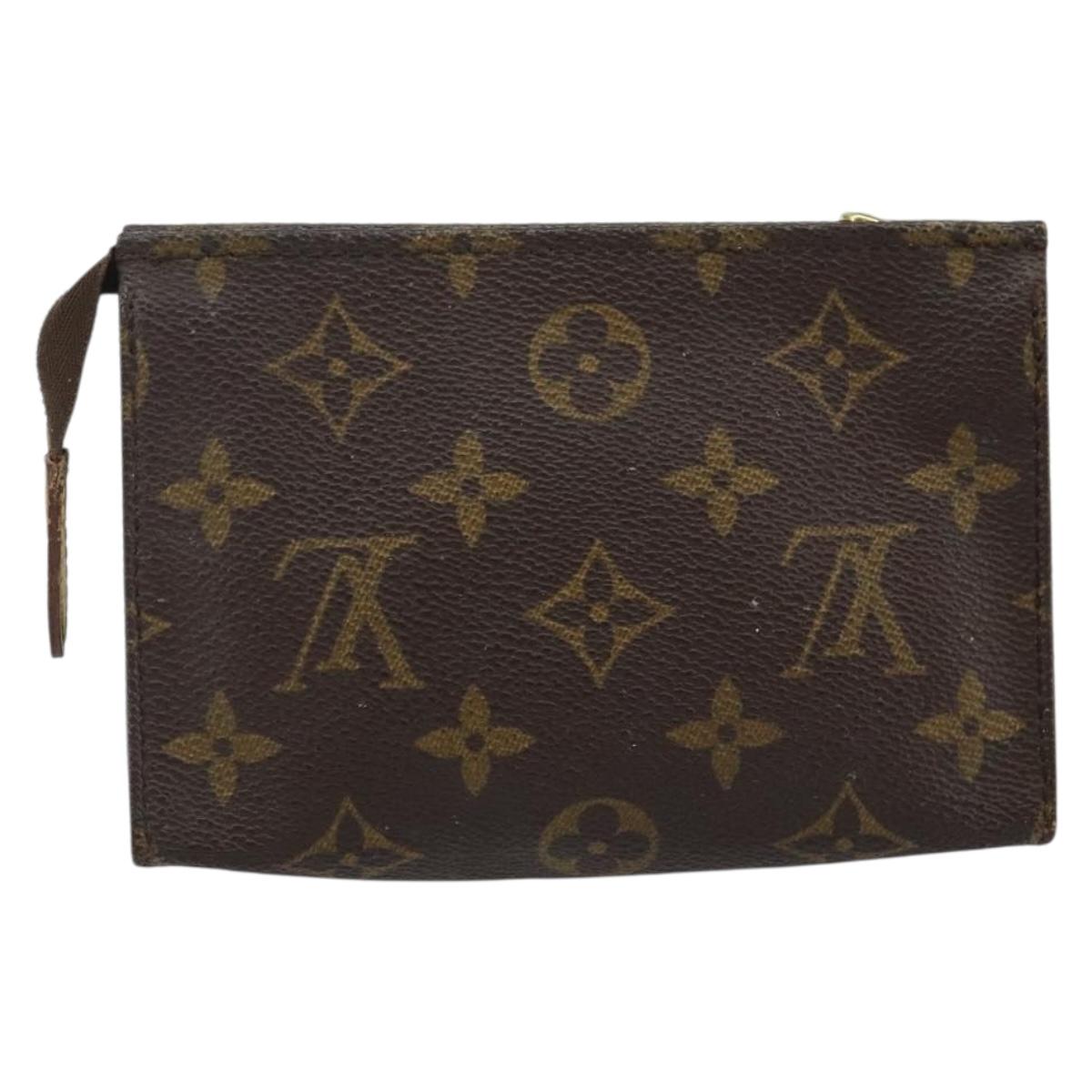 LOUIS VUITTON Monogram Poche Toilette 15 Pouch M47546 LV Auth 145049