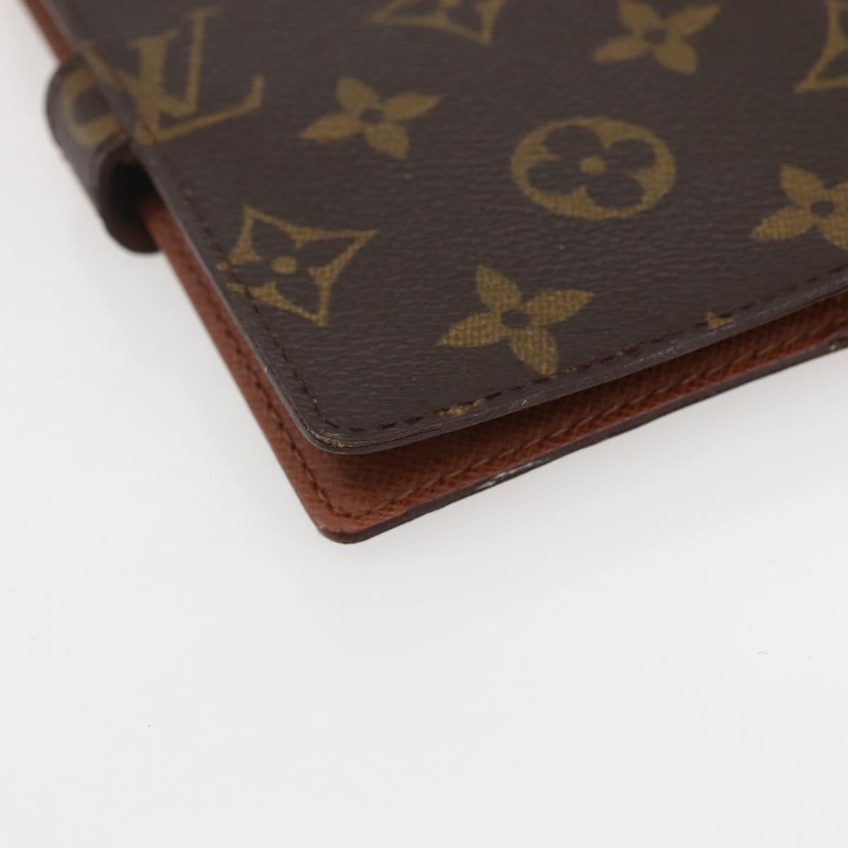 LOUIS VUITTON Monogram Agenda PM Day Planner Cover R20005 LV Auth 145053