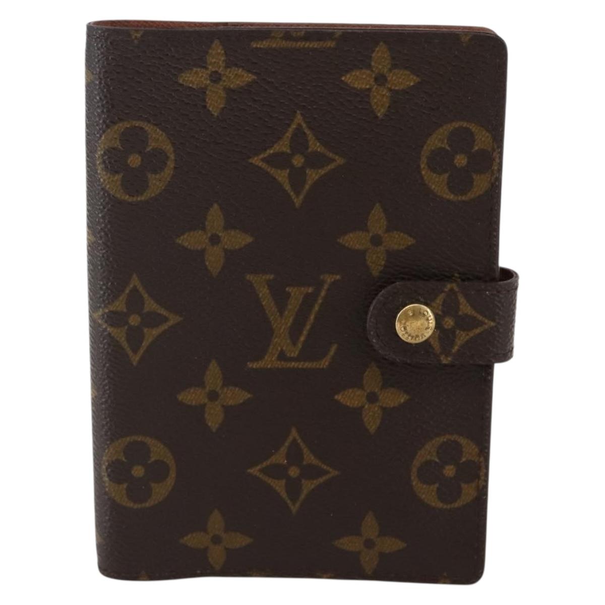 LOUIS VUITTON Monogram Agenda PM Day Planner Cover R20005 LV Auth 145053