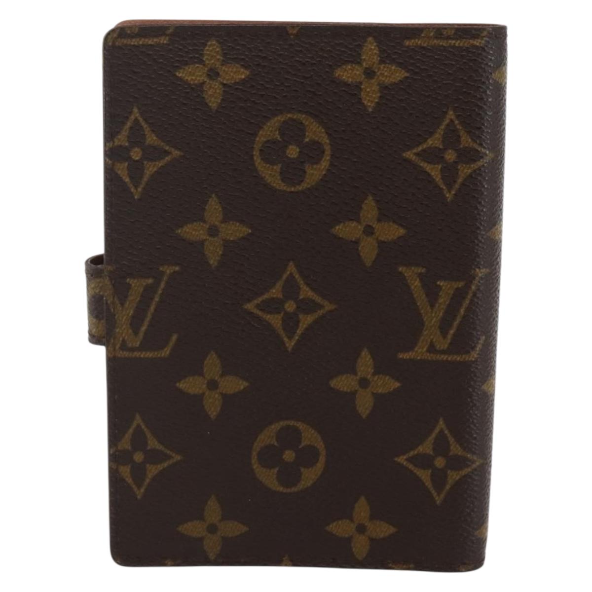 LOUIS VUITTON Monogram Agenda PM Day Planner Cover R20005 LV Auth 145053