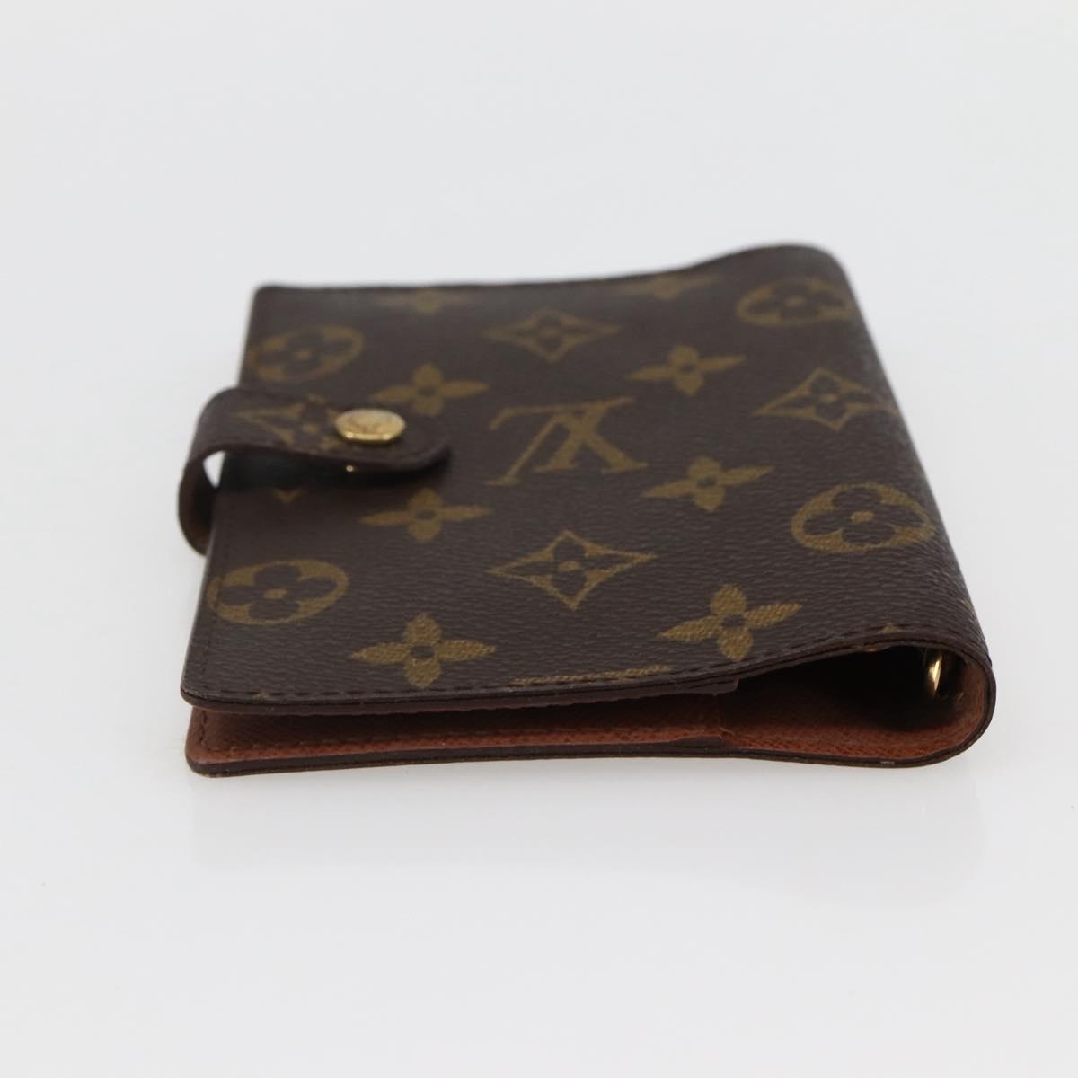 LOUIS VUITTON Monogram Agenda PM Day Planner Cover R20005 LV Auth 145053
