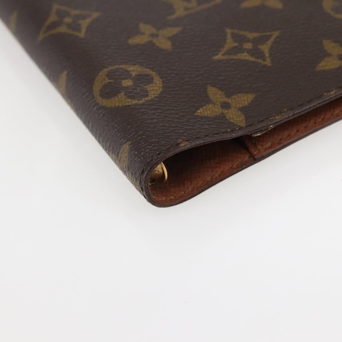 LOUIS VUITTON Monogram Agenda PM Day Planner Cover R20005 LV Auth 145053