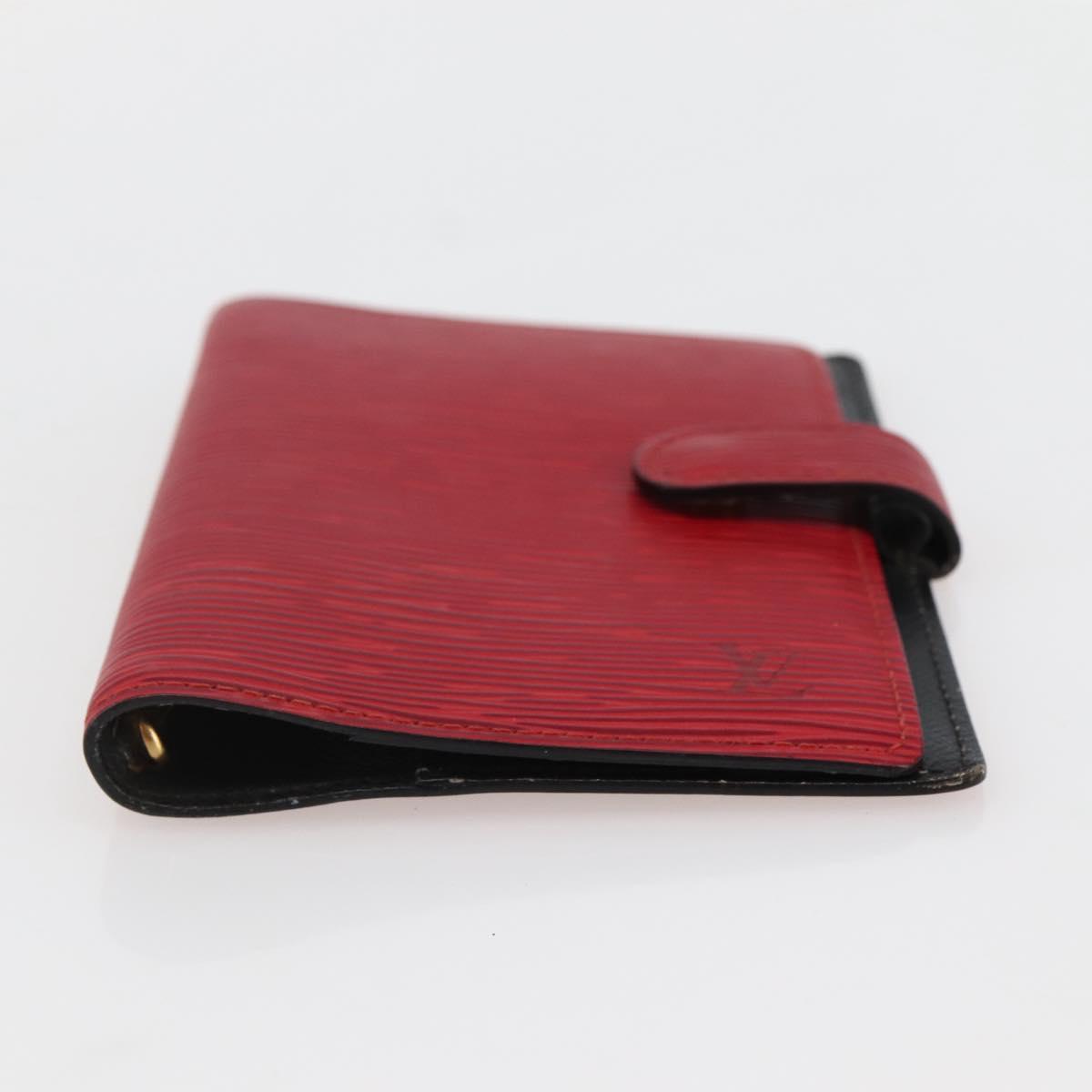 LOUIS VUITTON Epi Agenda PM Day Planner Cover Red R20057 LV Auth 145055