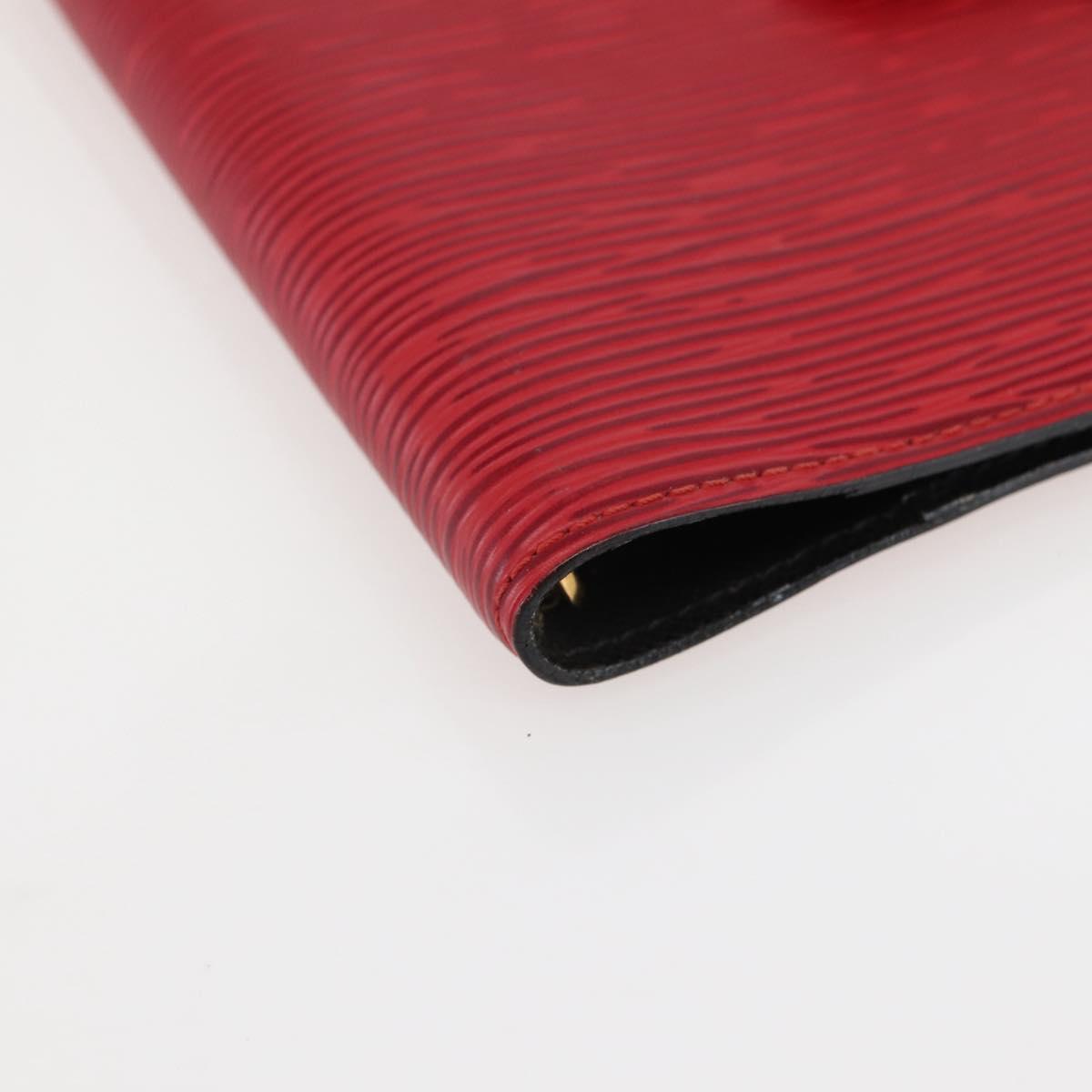 LOUIS VUITTON Epi Agenda PM Day Planner Cover Red R20057 LV Auth 145055