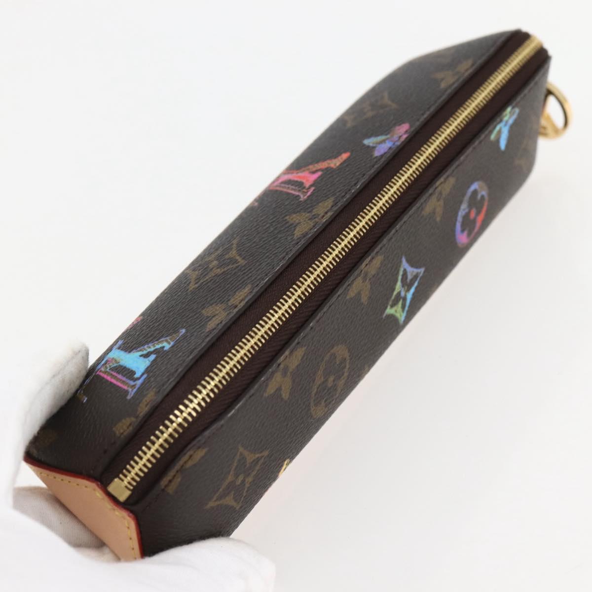 LOUIS VUITTON Monogram Trousse Elizabeth Pen Case GI0907 LV Auth 145058A