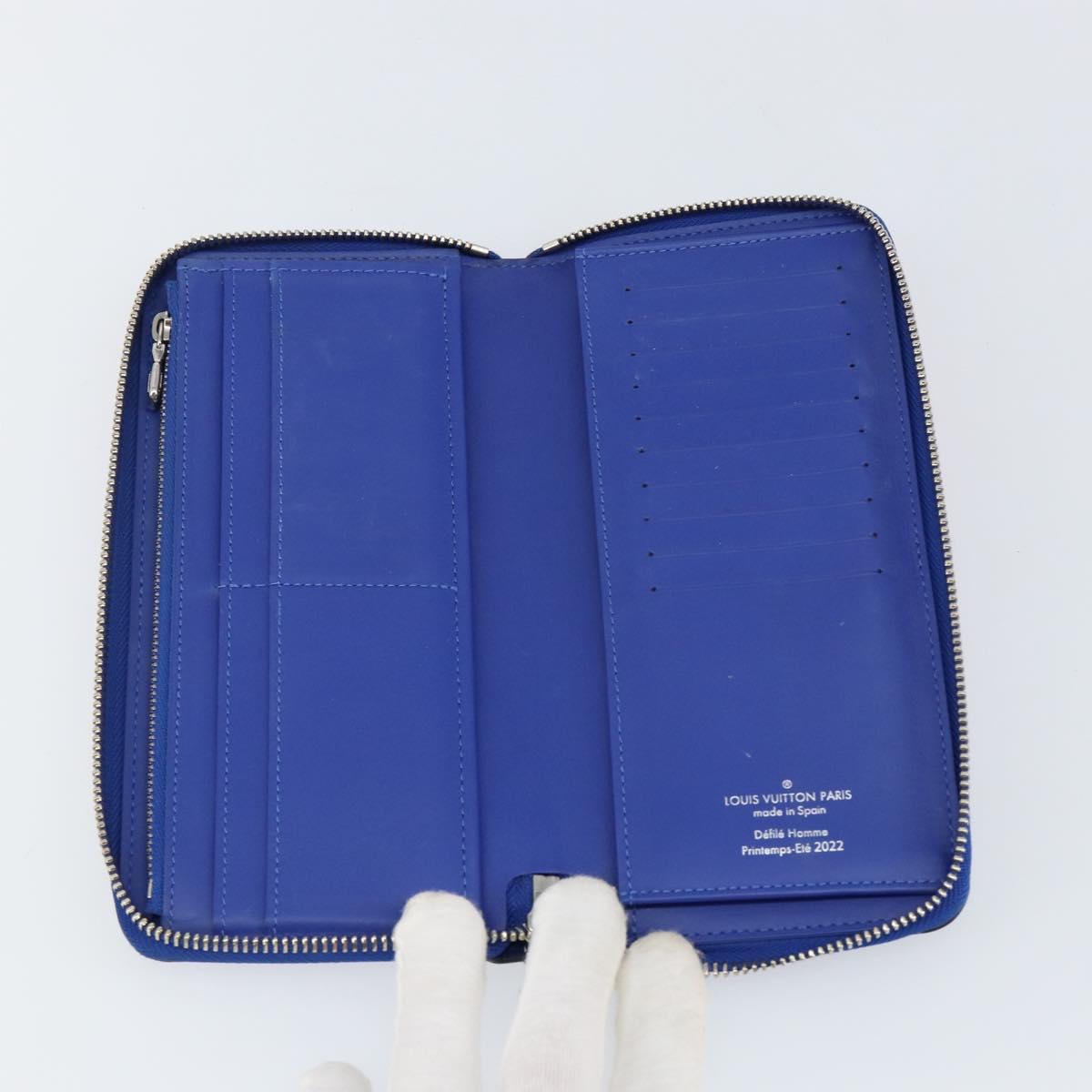 LOUIS VUITTON Illusion Zippy Wallet Vertical NM Wallet Pink M81243 Auth 145059