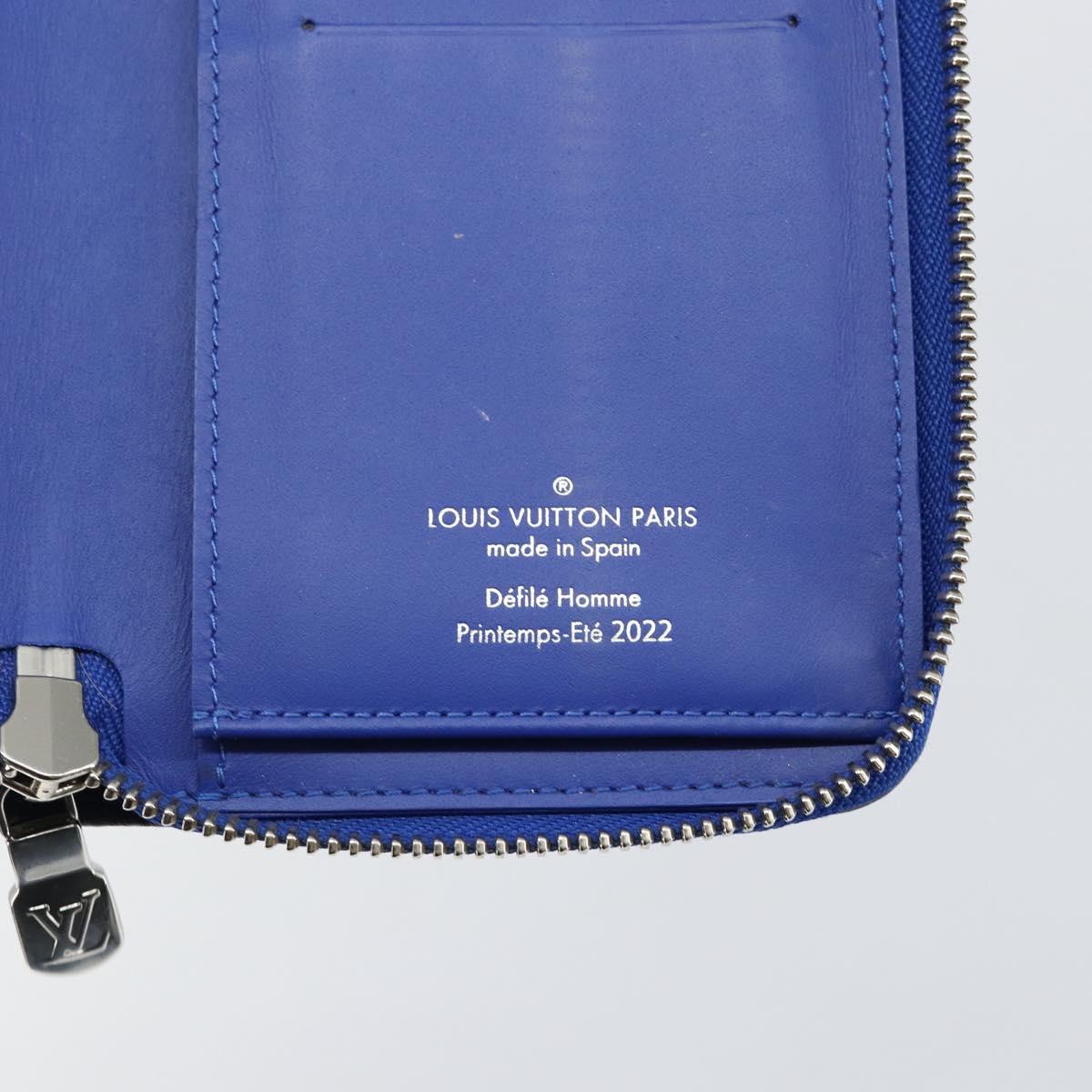 LOUIS VUITTON Illusion Zippy Wallet Vertical NM Wallet Pink M81243 Auth 145059