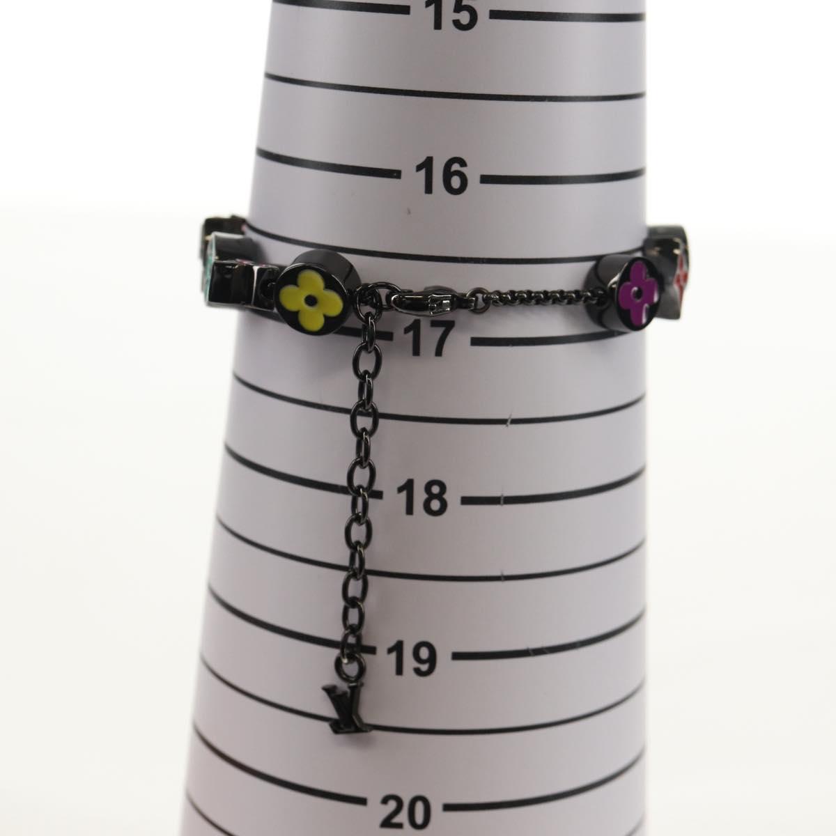 LOUIS VUITTON Bracelet Monogram Party Bracelet metal Black M0932A Auth 145065AM