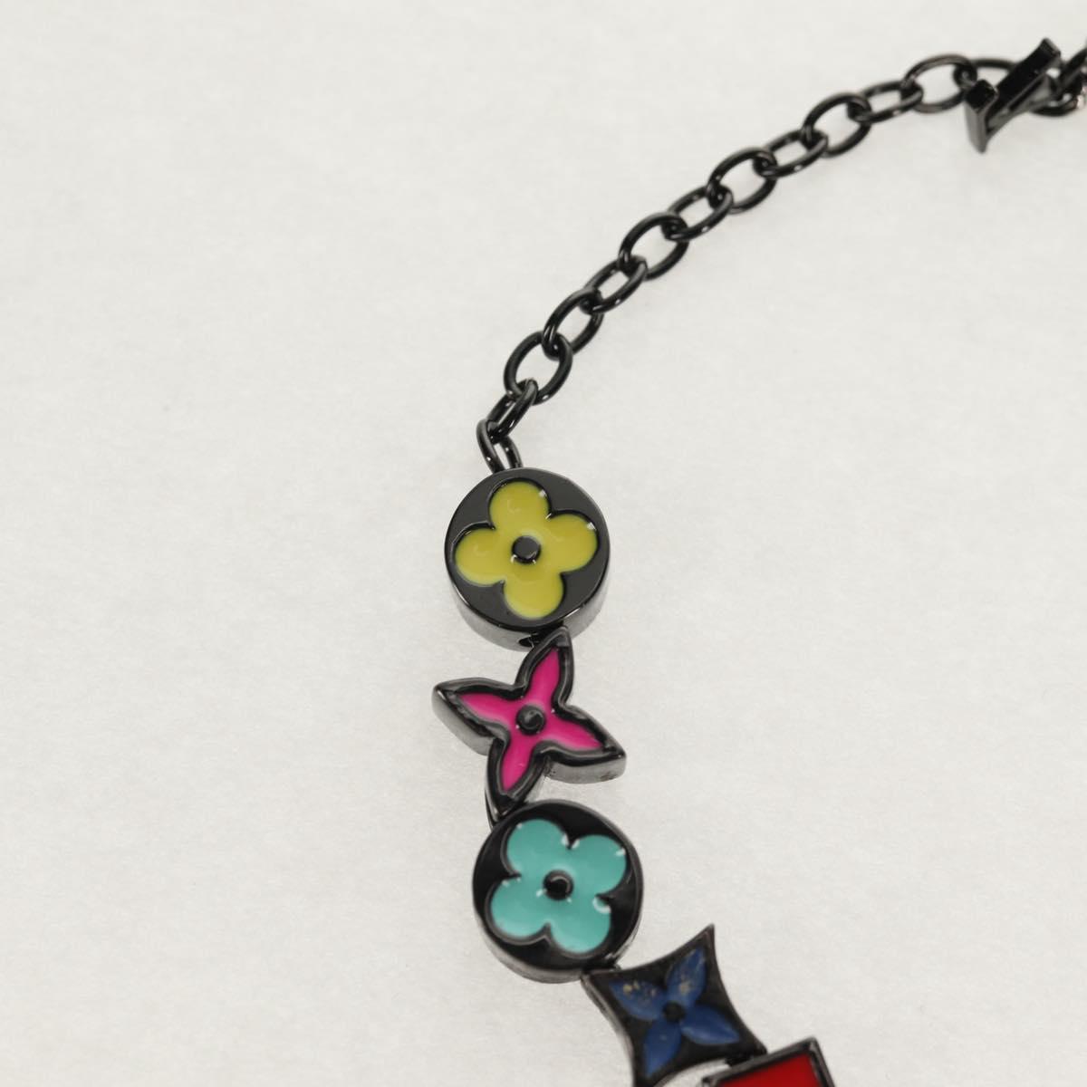 LOUIS VUITTON Bracelet Monogram Party Bracelet metal Black M0932A Auth 145065AM