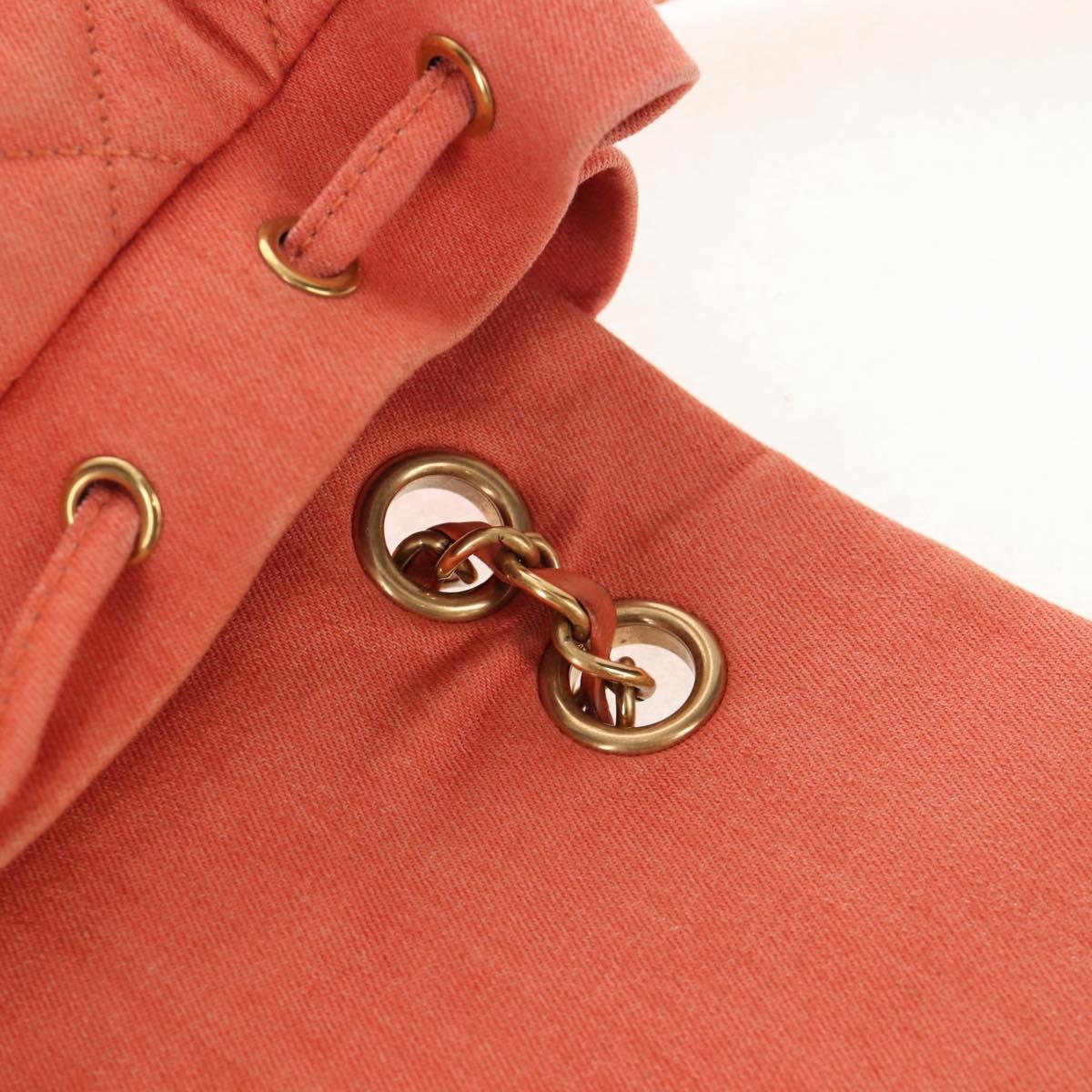 CHANEL Matelasse Backpack Denim Pink Gold CC Auth 145070SAM