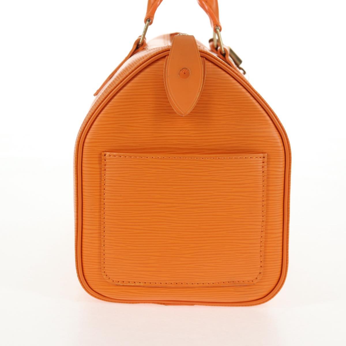 LOUIS VUITTON Epi Speedy 25 Hand Bag Orange Mandarin M5903H LV Auth 145079V