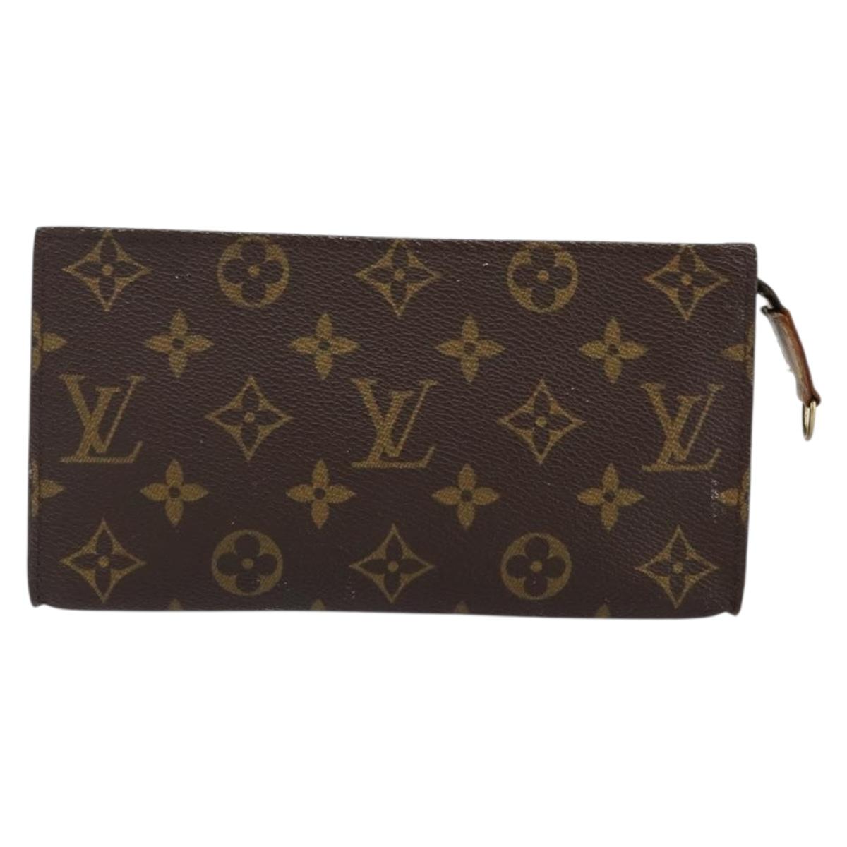 LOUIS VUITTON Monogram Bucket GM Accessory Pouch LV Auth 145093