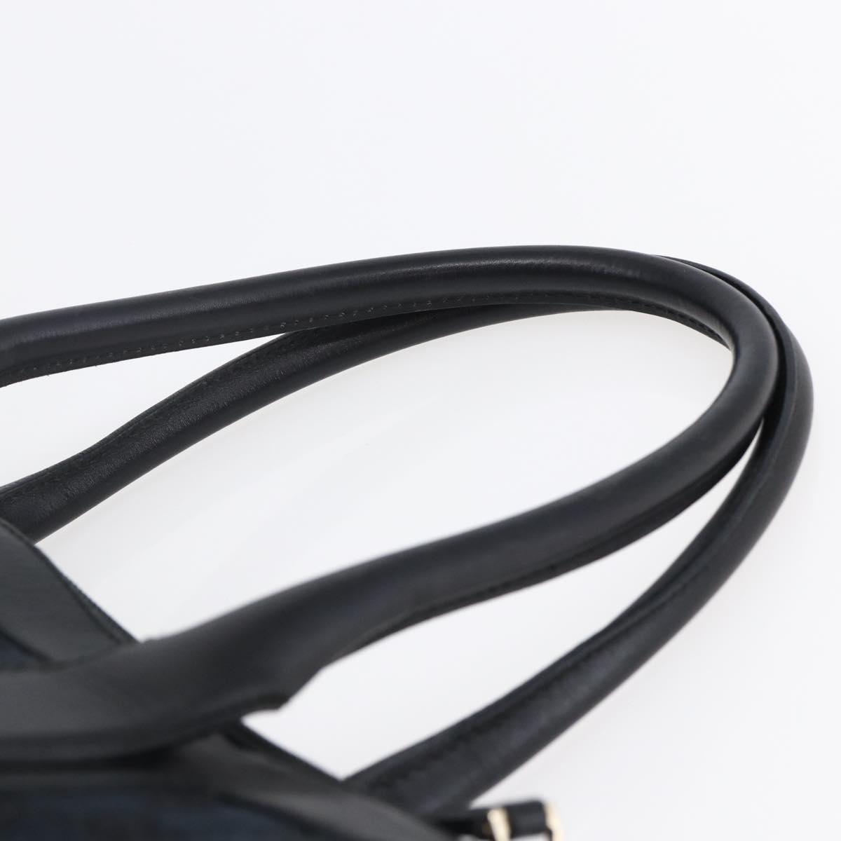 GUCCI GG Canvas Tote Bag Black Gold 000 0855 Auth 145130