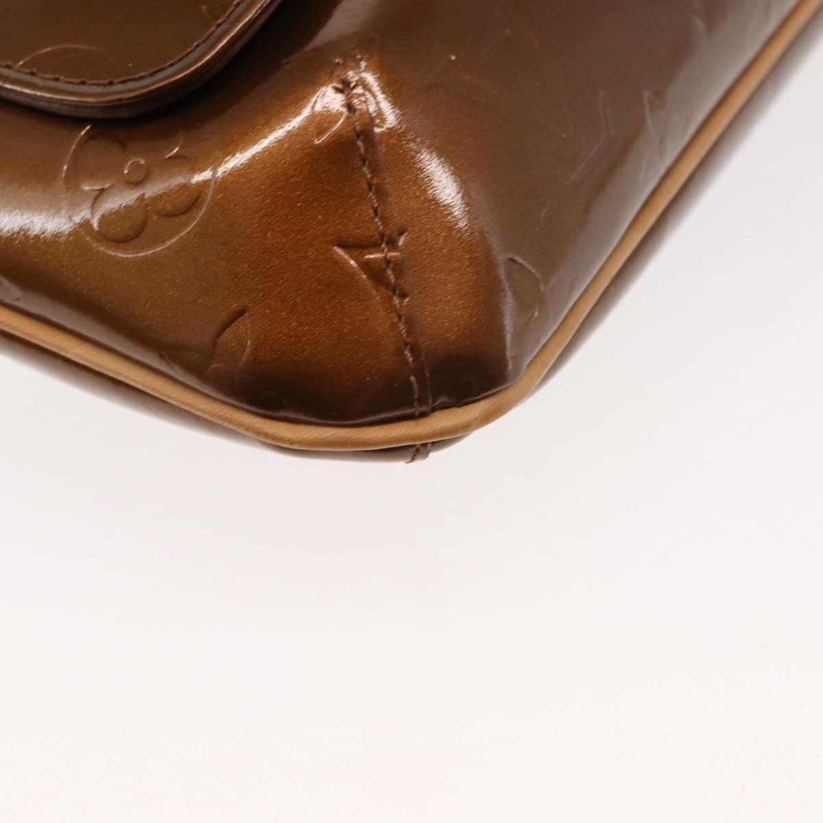 LOUIS VUITTON Monogram Vernis Thompson Street Bag Bronze M91124 LV Auth 145132