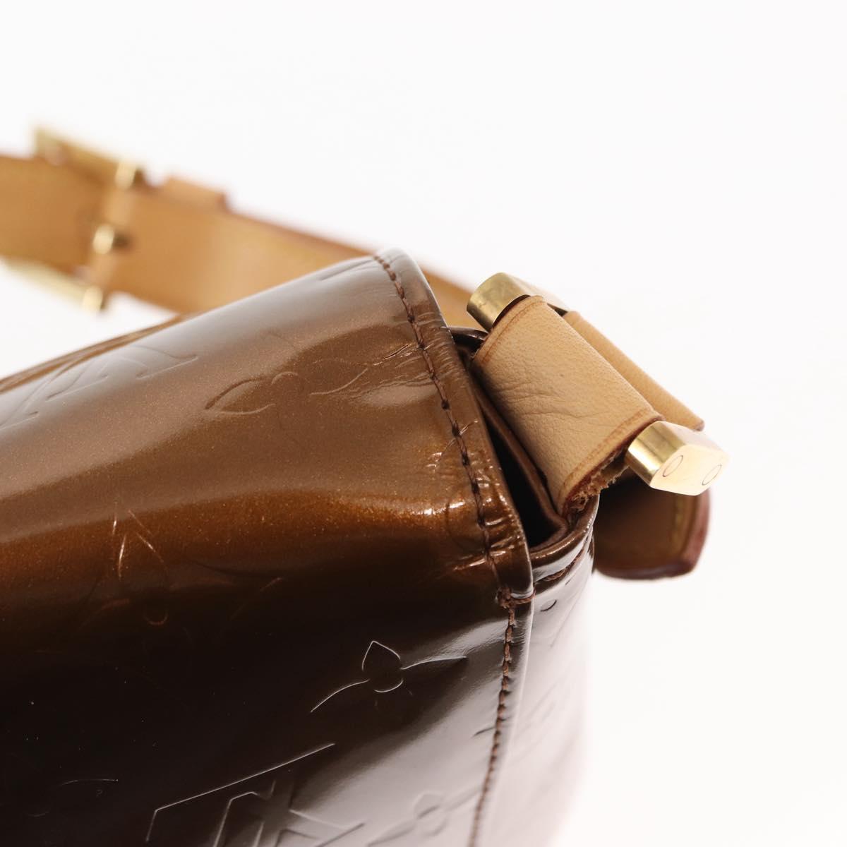 LOUIS VUITTON Monogram Vernis Thompson Street Bag Bronze M91124 LV Auth 145132