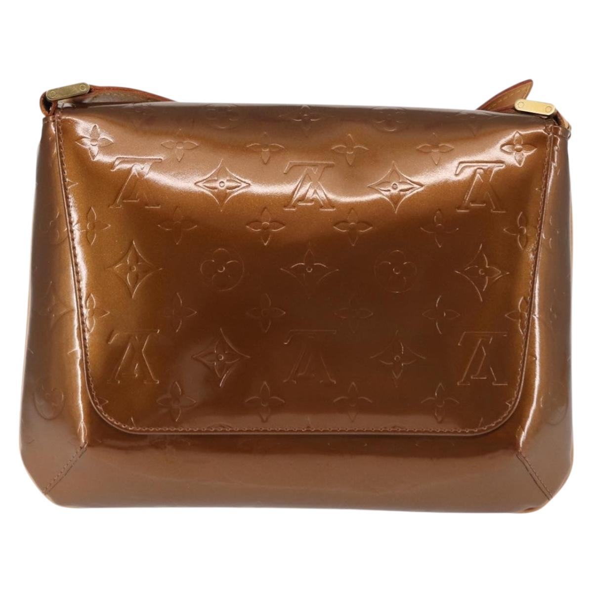 LOUIS VUITTON Monogram Vernis Thompson Street Bag Bronze M91124 LV Auth 145132