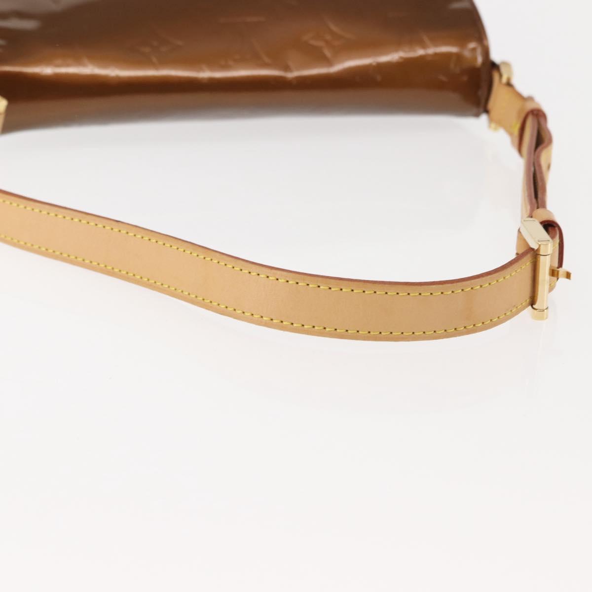 LOUIS VUITTON Monogram Vernis Thompson Street Bag Bronze M91124 LV Auth 145132