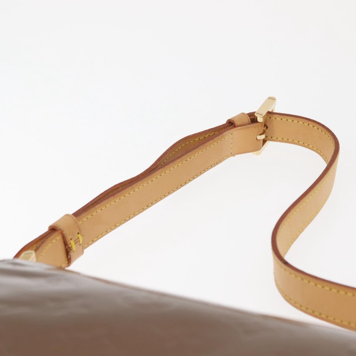 LOUIS VUITTON Monogram Vernis Thompson Street Bag Bronze M91124 LV Auth 145132