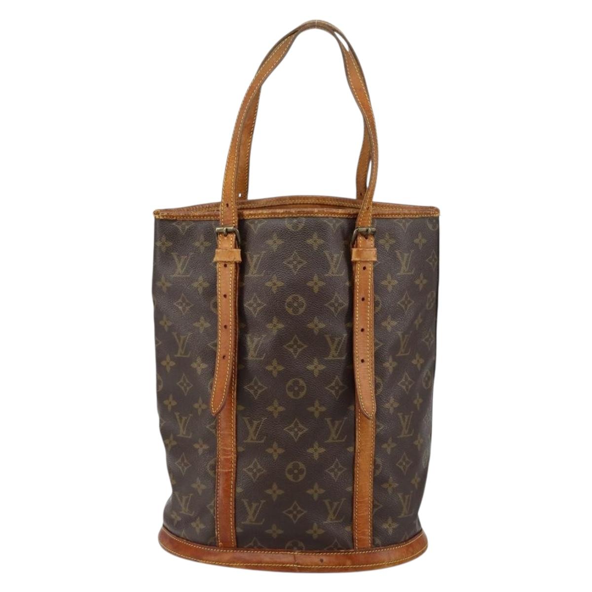 LOUIS VUITTON Monogram Bucket GM Shoulder Bag Vintage M42236 LV Auth 145136