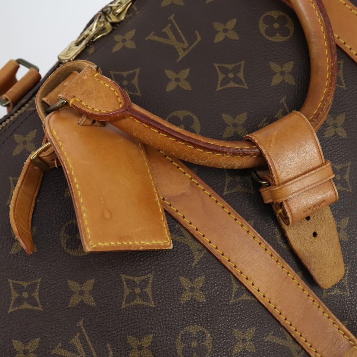LOUIS VUITTON Monogram Keepall 55 Boston Bag M41424 LV Auth 145141
