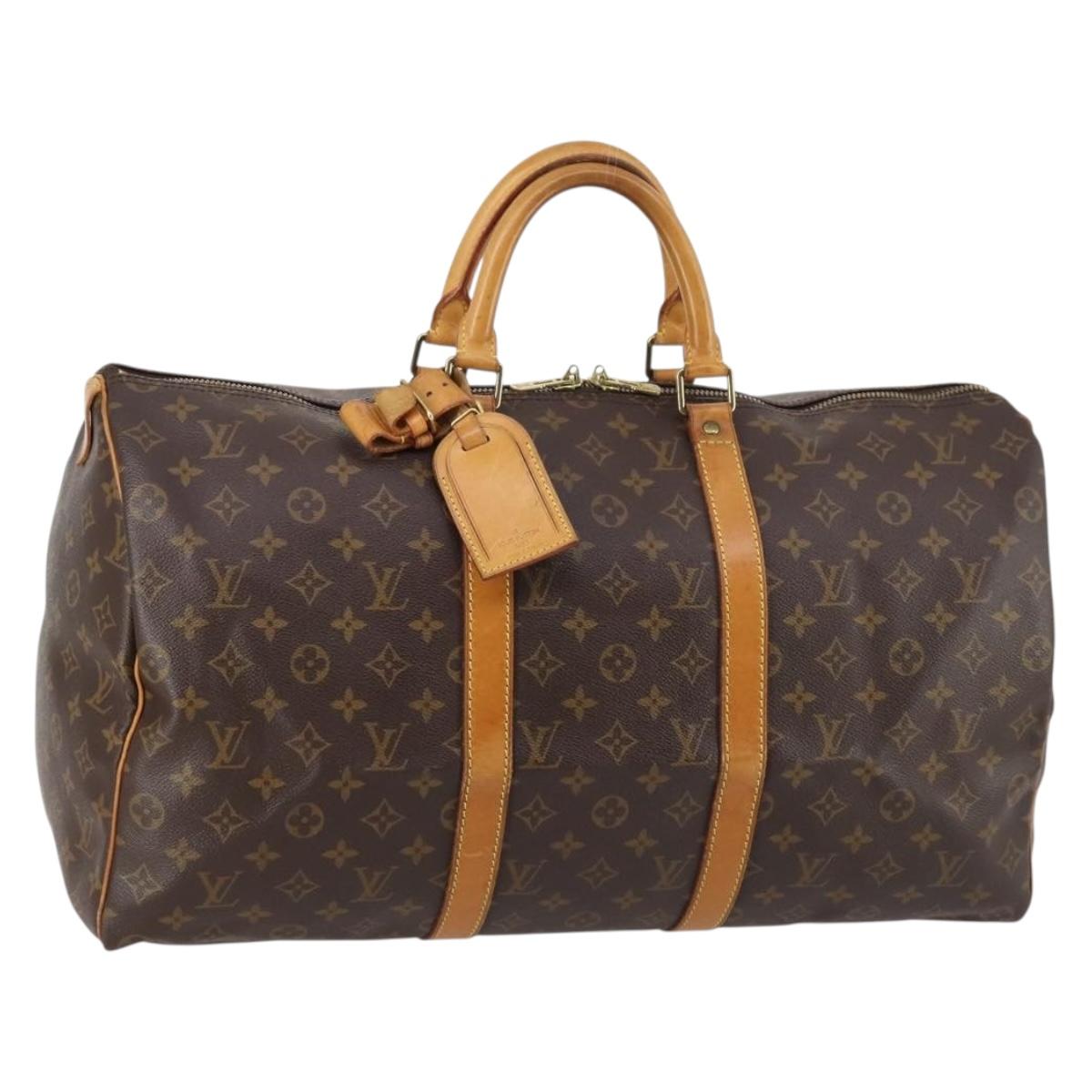 LOUIS VUITTON Monogram Keepall 50 Boston Bag M41426 LV Auth 145143