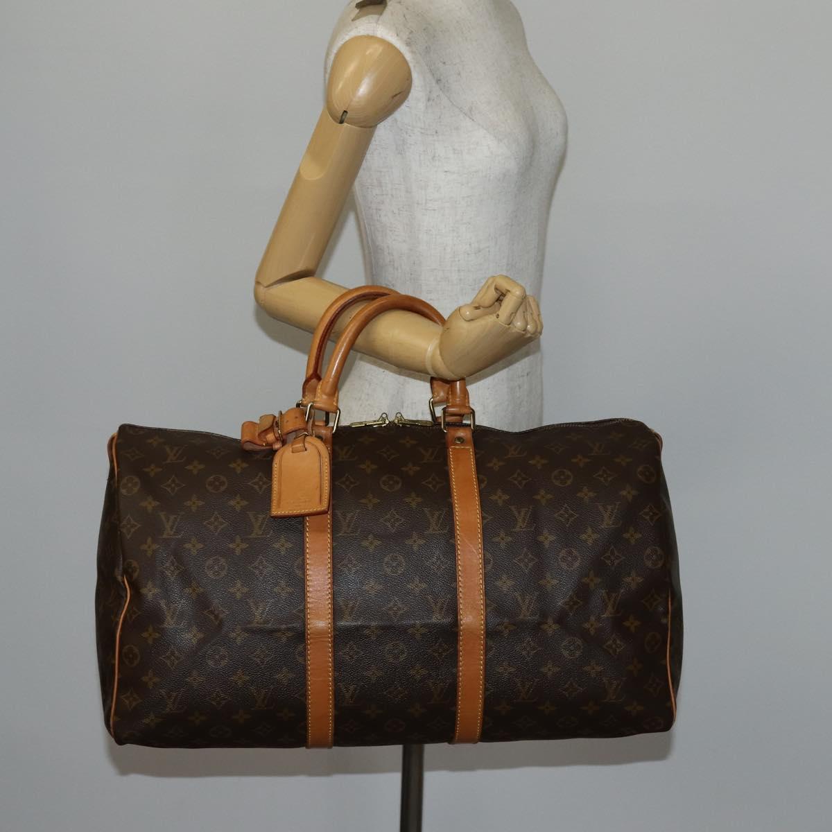 LOUIS VUITTON Monogram Keepall 50 Boston Bag M41426 LV Auth 145143