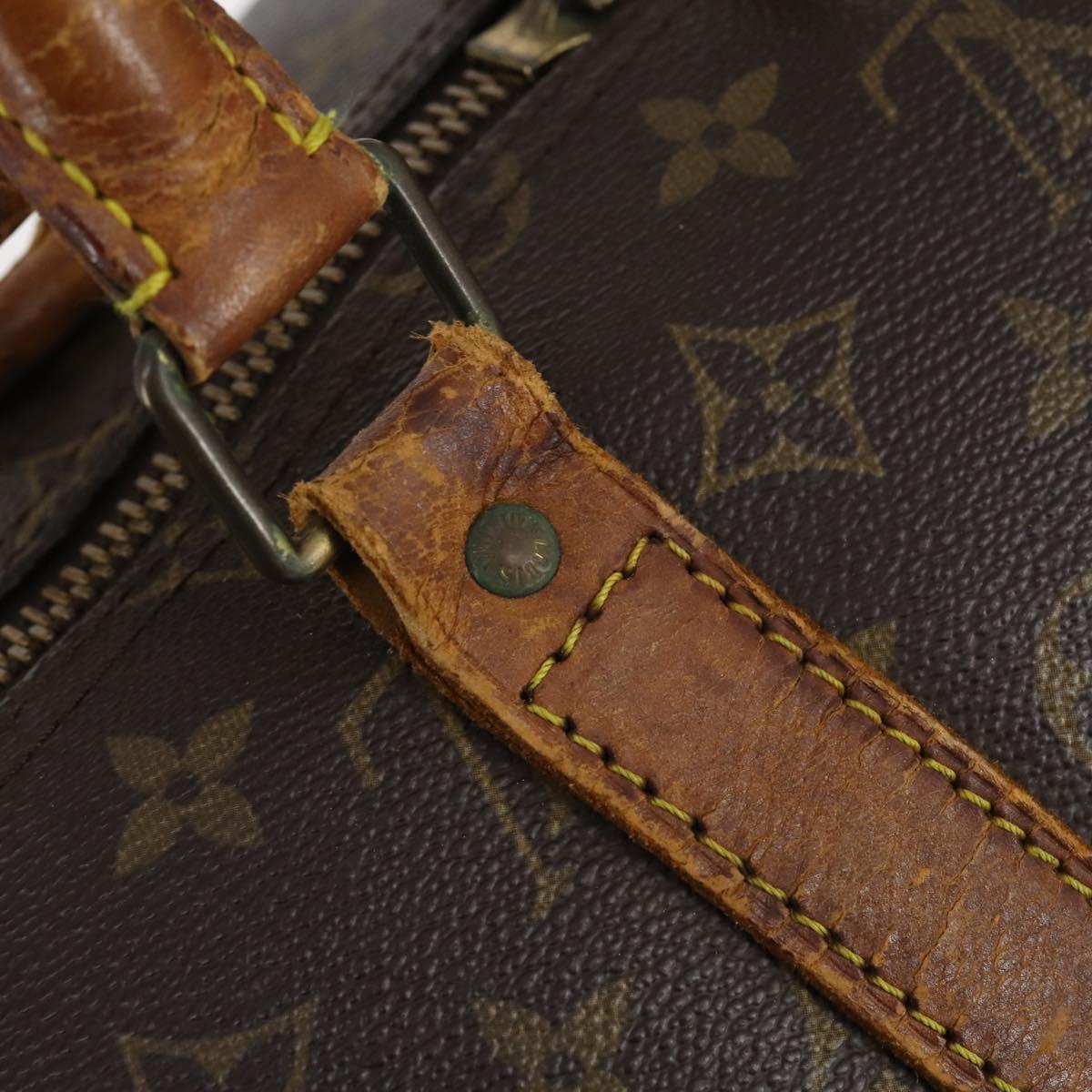 LOUIS VUITTON Monogram Keepall Bandouliere 55 Boston Bag M41414 LV Auth 145145