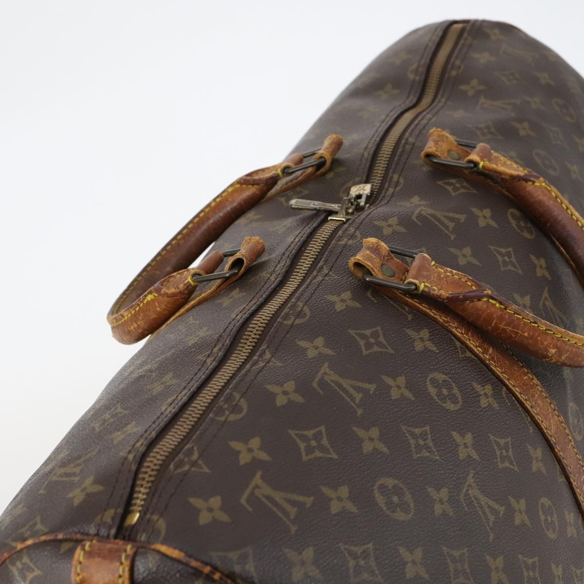 LOUIS VUITTON Monogram Keepall Bandouliere 55 Boston Bag M41414 LV Auth 145145