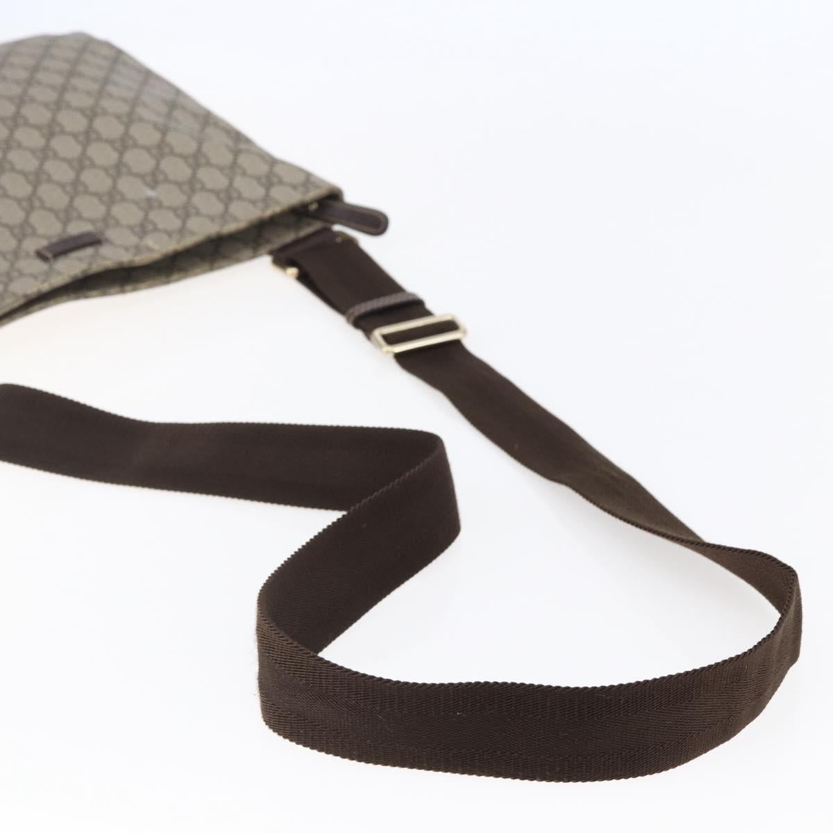 GUCCI GG Supreme Shoulder Bag PVC Beige Gold 201446 Auth 145148