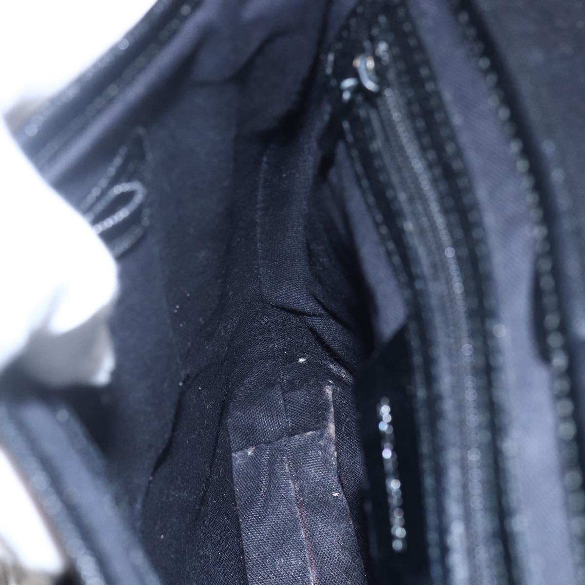 BURBERRY Nova Check Shoulder Bag Canvas Leather Beige Silver Auth 145153