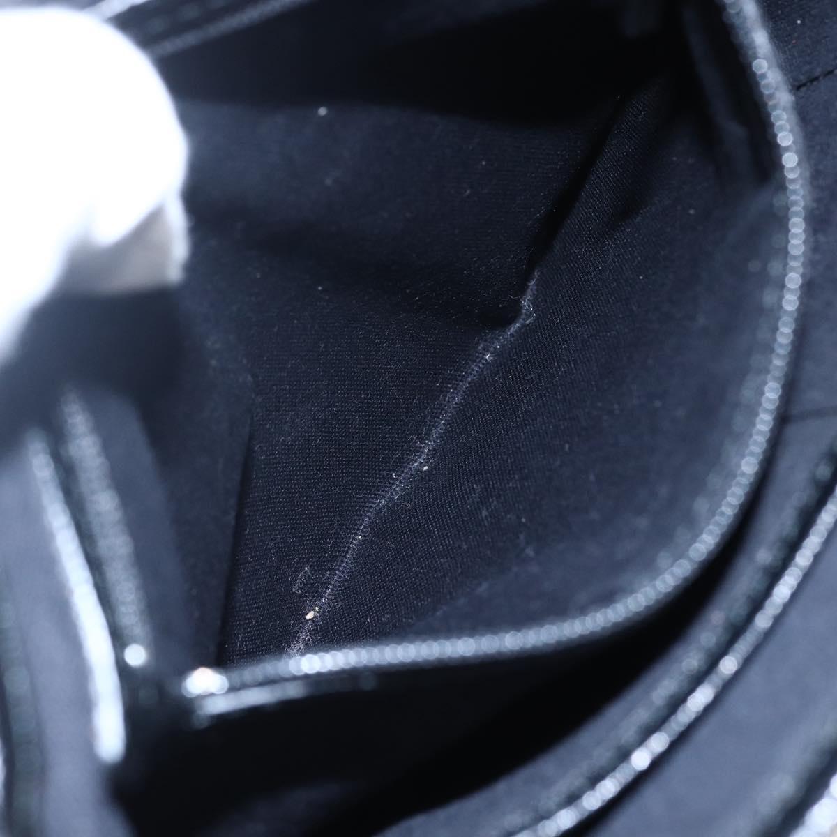 BURBERRY Nova Check Shoulder Bag Canvas Leather Beige Silver Auth 145153