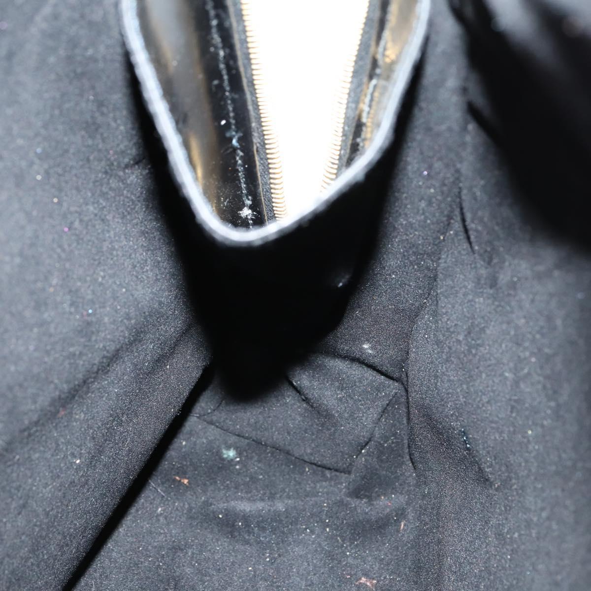 GUCCI Bamboo Body Bag Patent leather Black Gold 003 3444 0027 Auth 145161