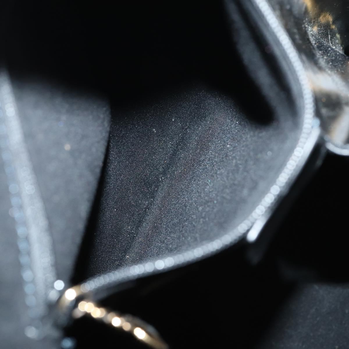 GUCCI Bamboo Body Bag Patent leather Black Gold 003 3444 0027 Auth 145161