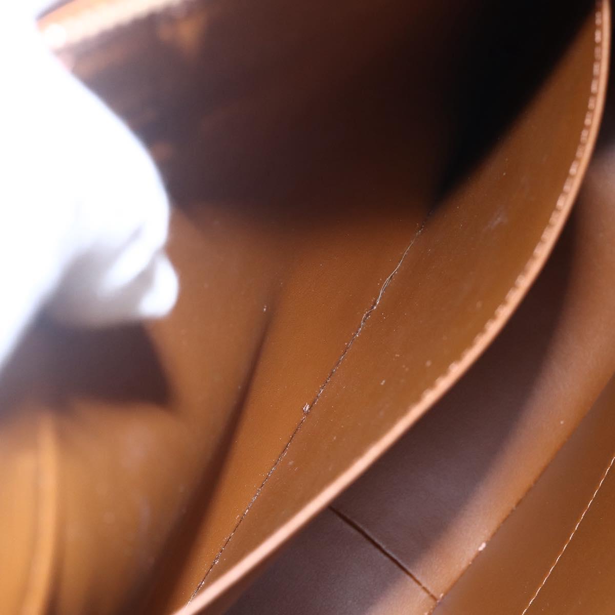 LOUIS VUITTON Monogram Vernis Columbus Tote Bag Bronze M91134 LV Auth 145167