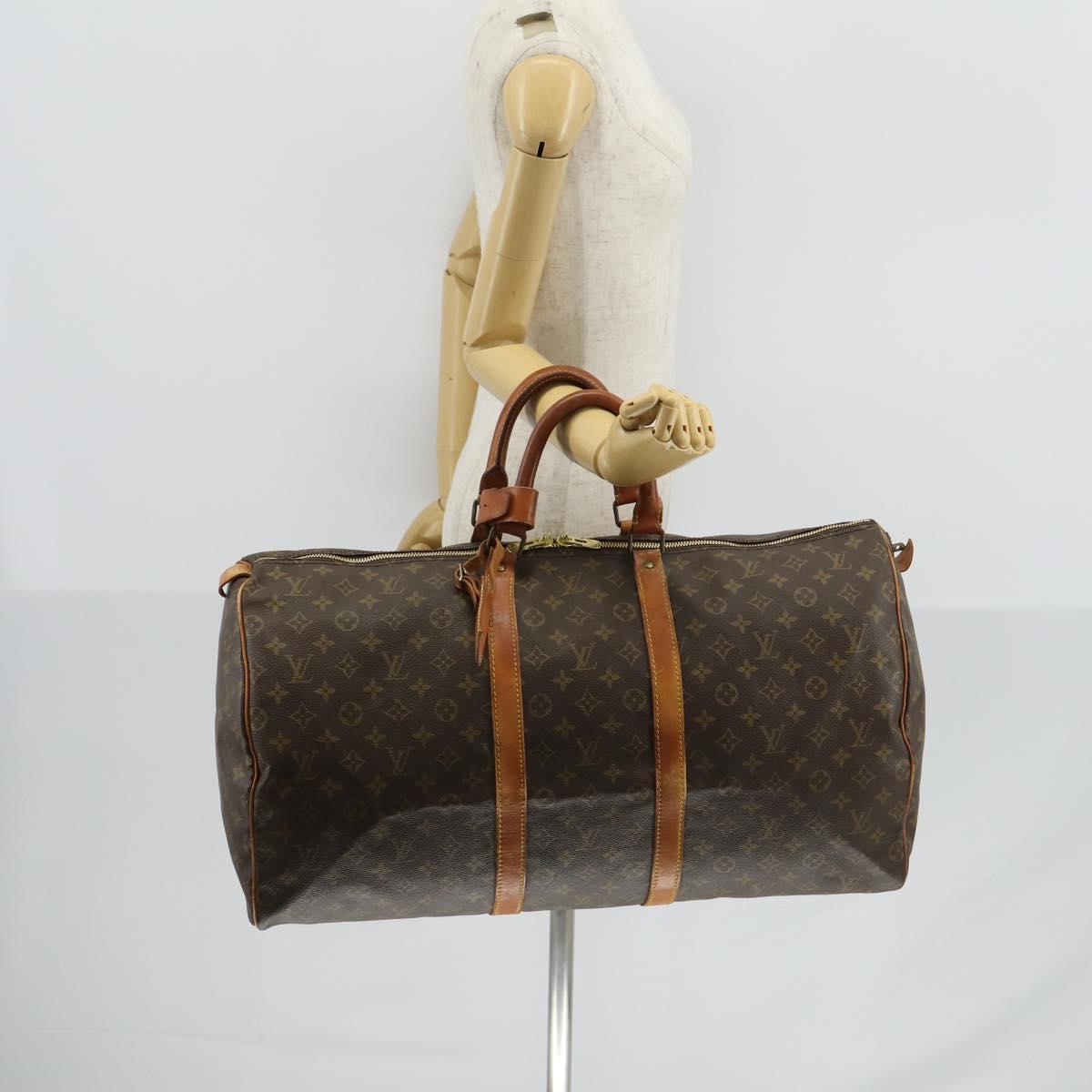 LOUIS VUITTON Monogram Keepall 55 Boston Bag Vintage M41424 LV Auth 145169
