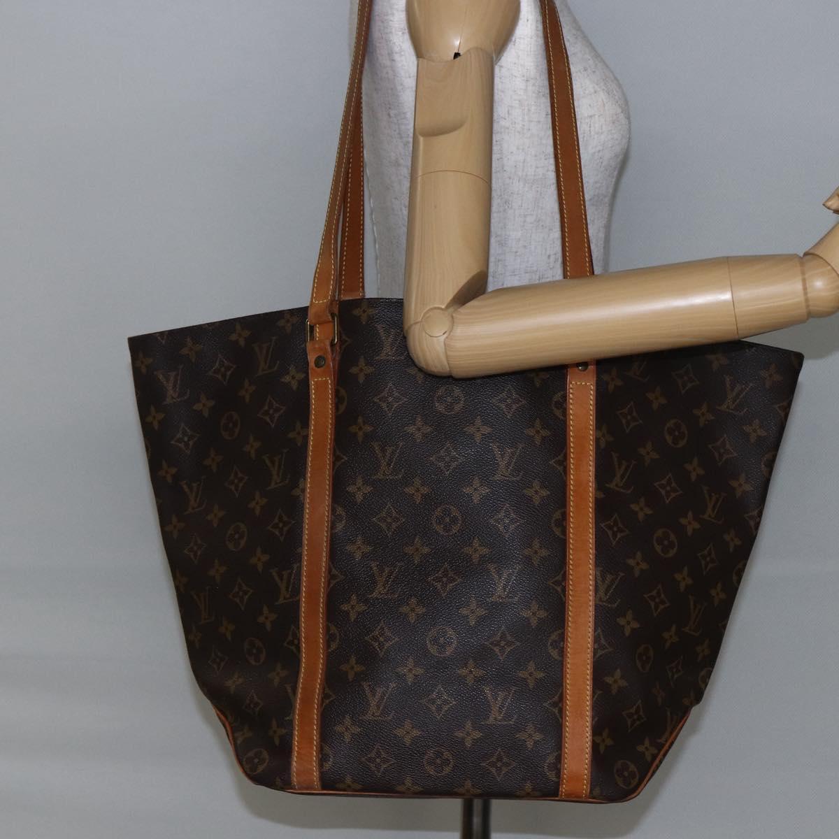 LOUIS VUITTON Monogram Sac Shopping Tote Bag M51108 LV Auth 145178