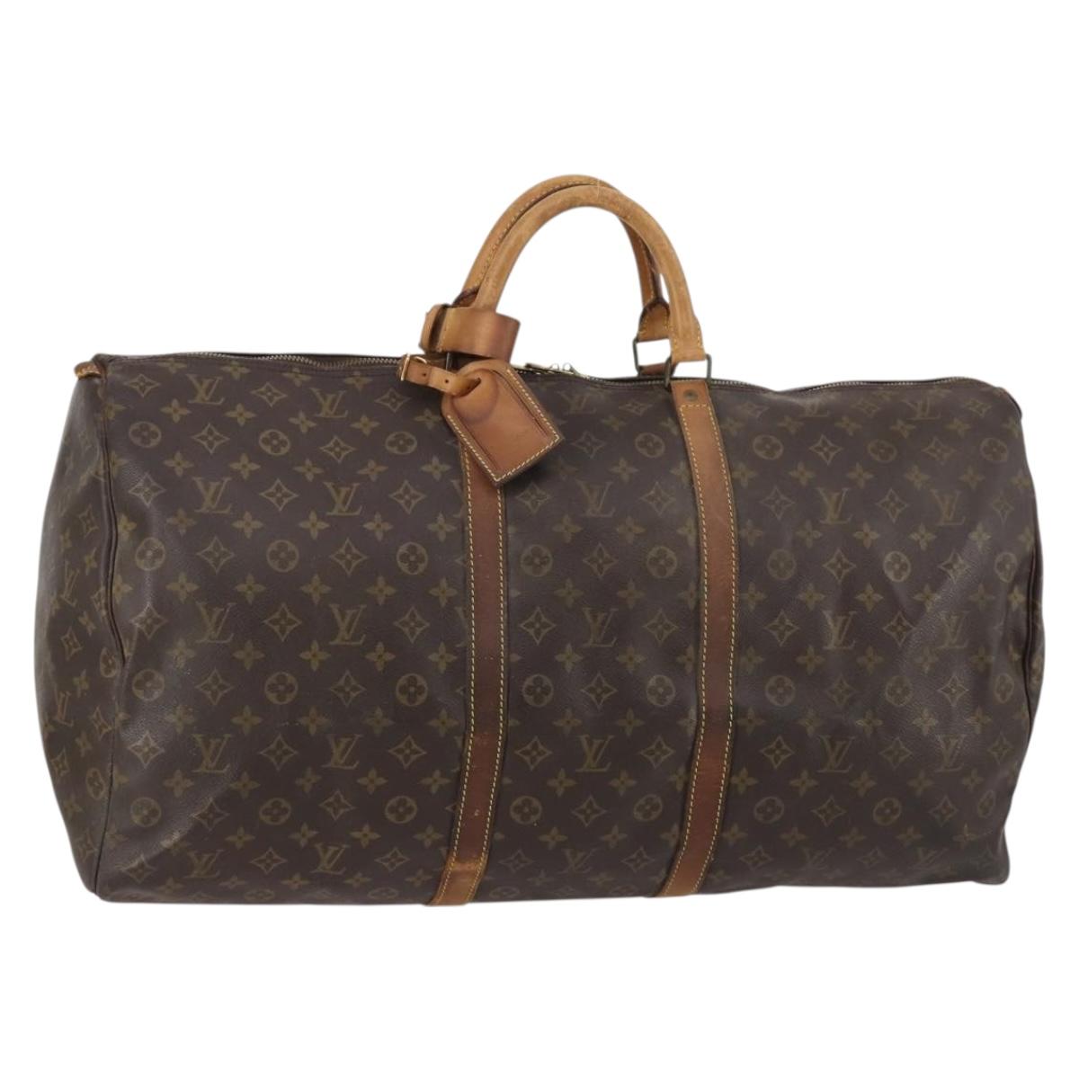LOUIS VUITTON Monogram Keepall 60 Boston Bag M41422 LV Auth 145183