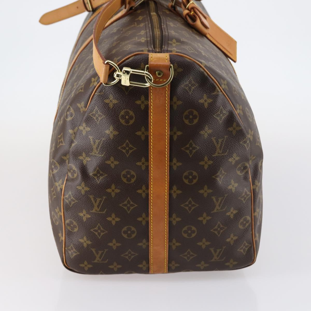 LOUIS VUITTON Monogram Keepall Bandouliere 60 Boston Bag M41412 LV Auth 145185