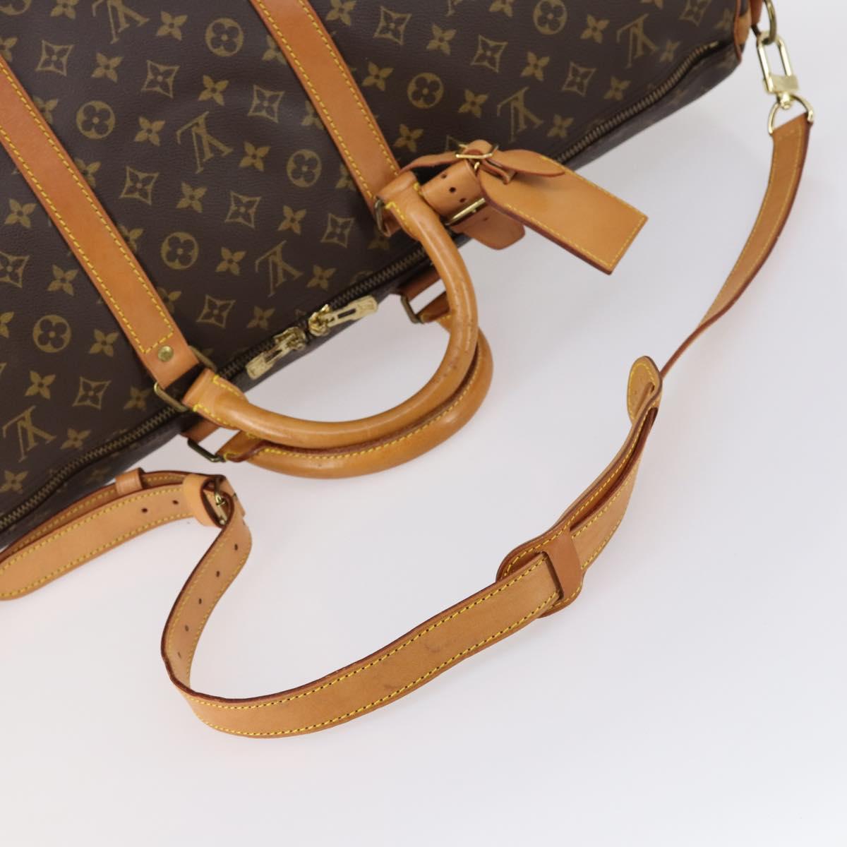 LOUIS VUITTON Monogram Keepall Bandouliere 60 Boston Bag M41412 LV Auth 145185