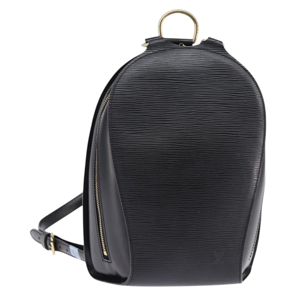 LOUIS VUITTON Epi Mabillon Backpack Black M52232 LV Auth 145188