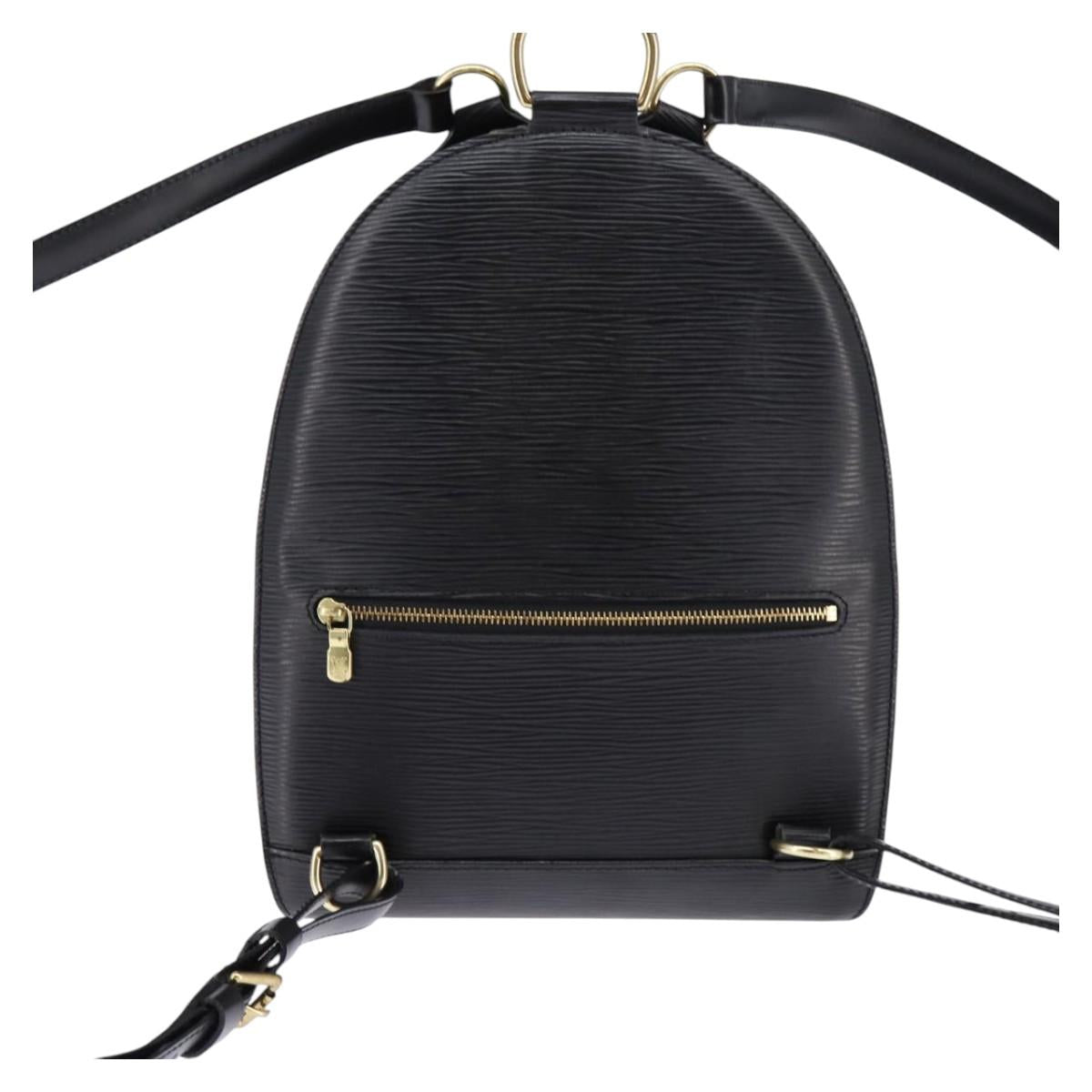 LOUIS VUITTON Epi Mabillon Backpack Black M52232 LV Auth 145188